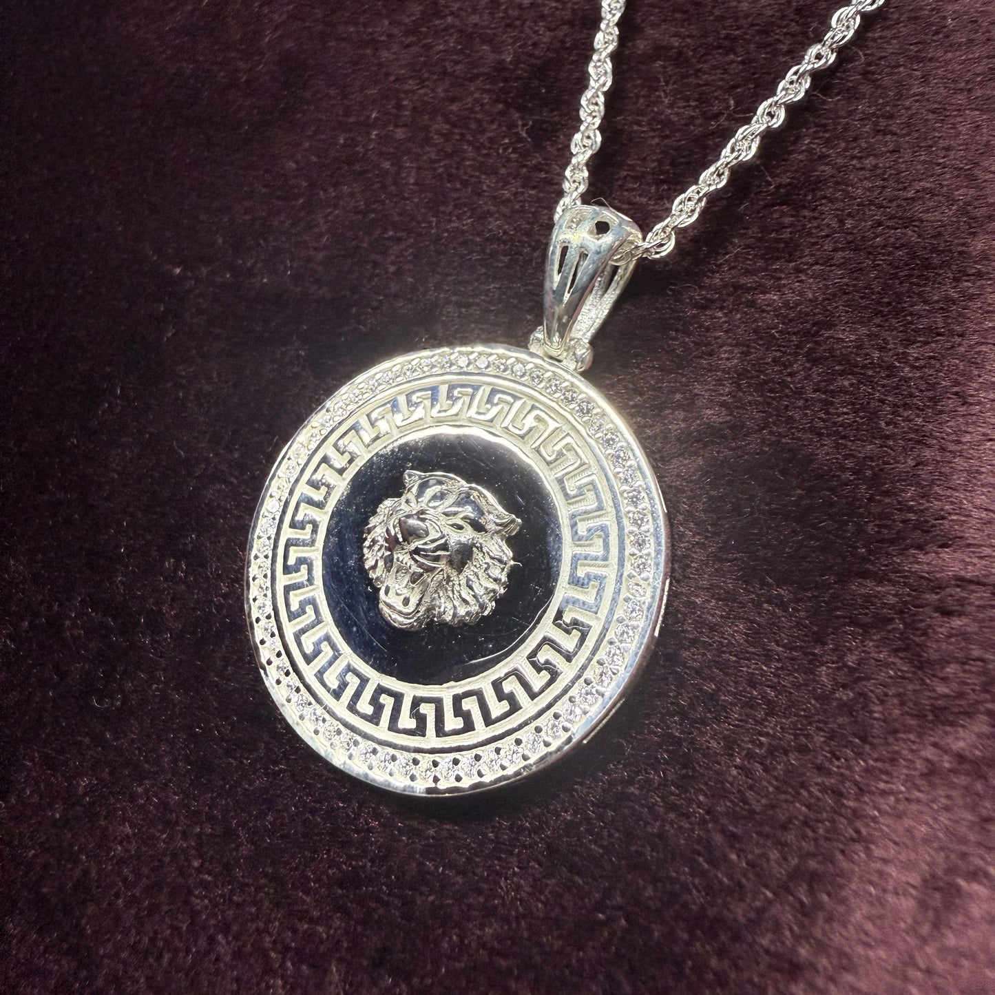 Roaring Tiger Sterling Silver 925 Pendant