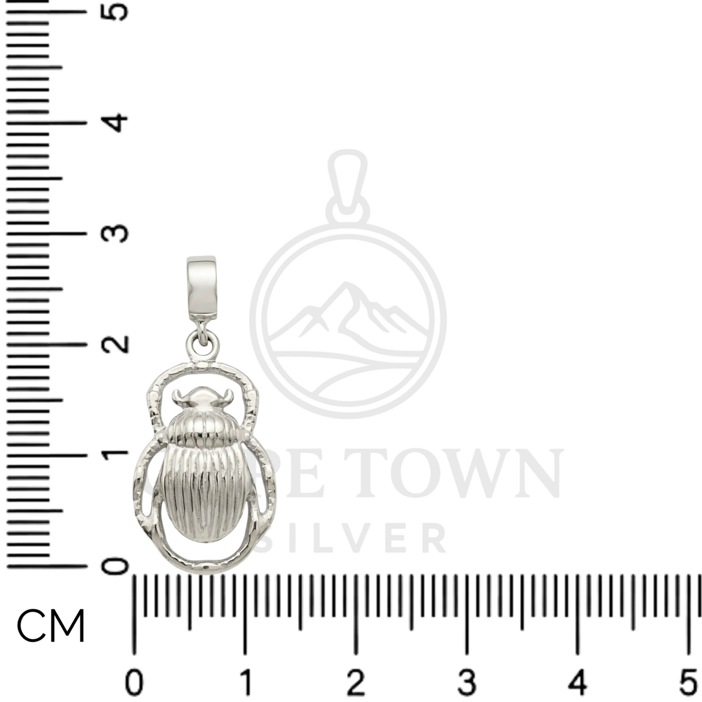 Signature Scarab Beatle 925 Sterling Silver