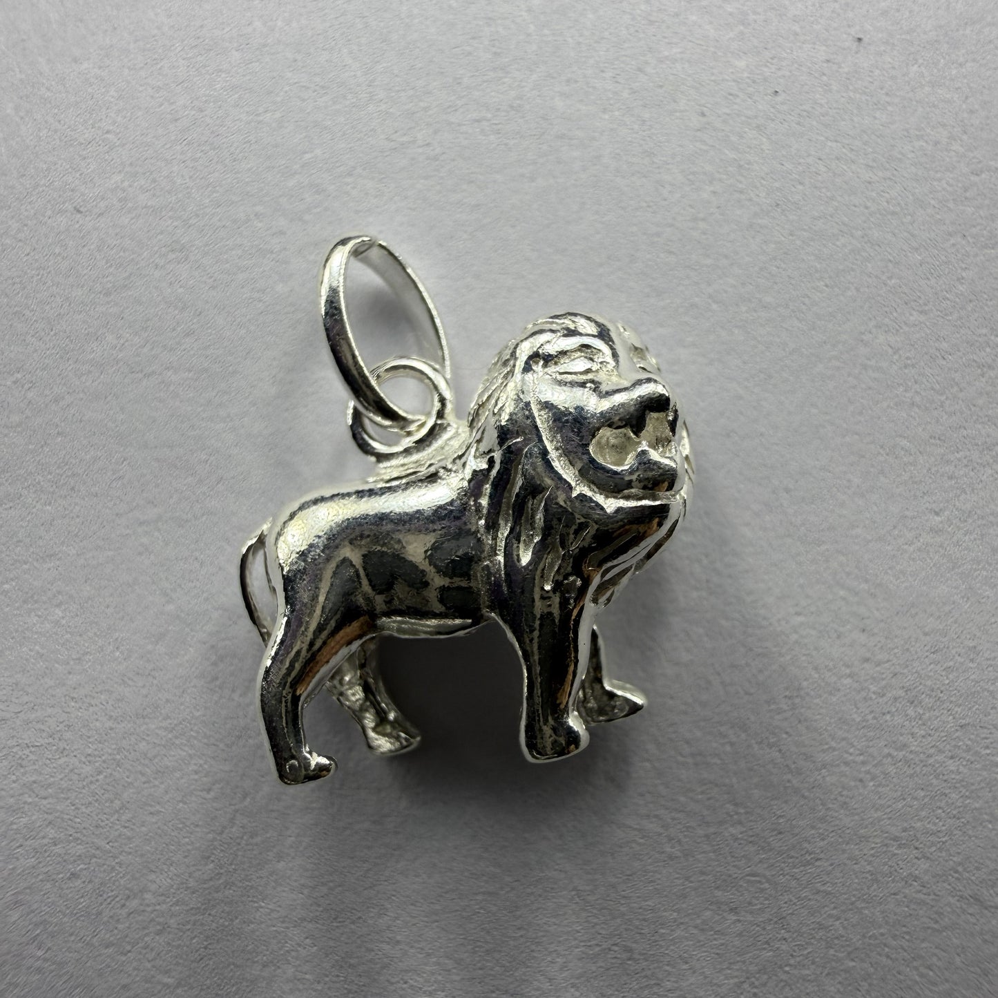 3D Lion Sterling Silver 925 Pendant