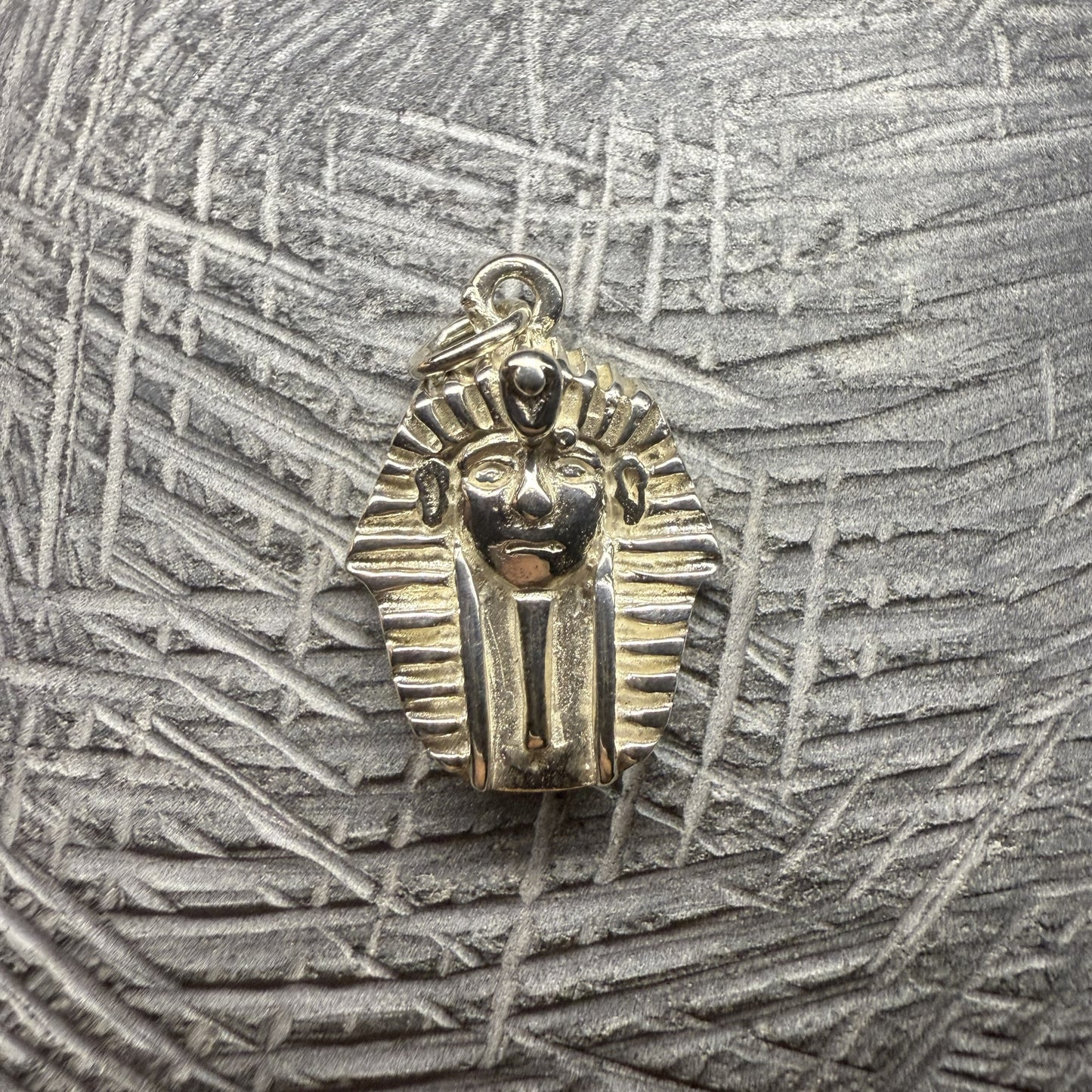 Pharaoh Head Sterling Silver 925 Pendant
