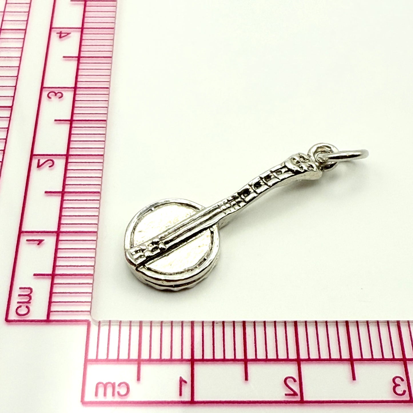 925 Sterling Silver Banjo Charm