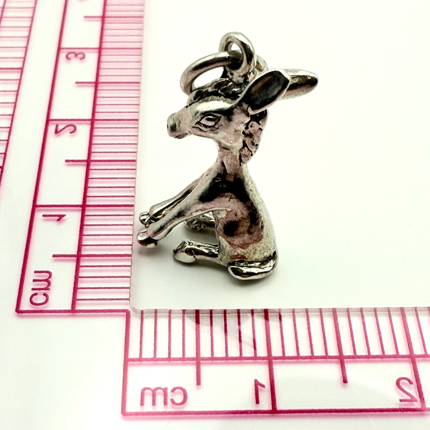 925 Sterling Silver Donkey Charm