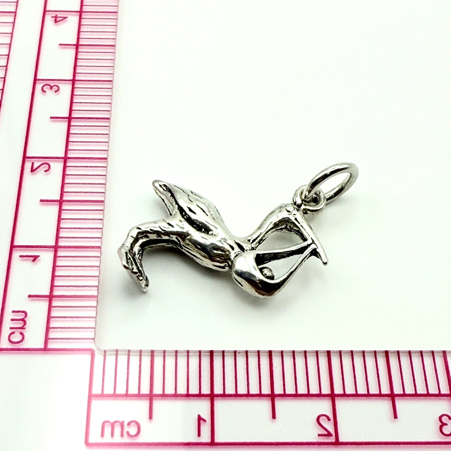 925 Sterling Silver Stork Charm