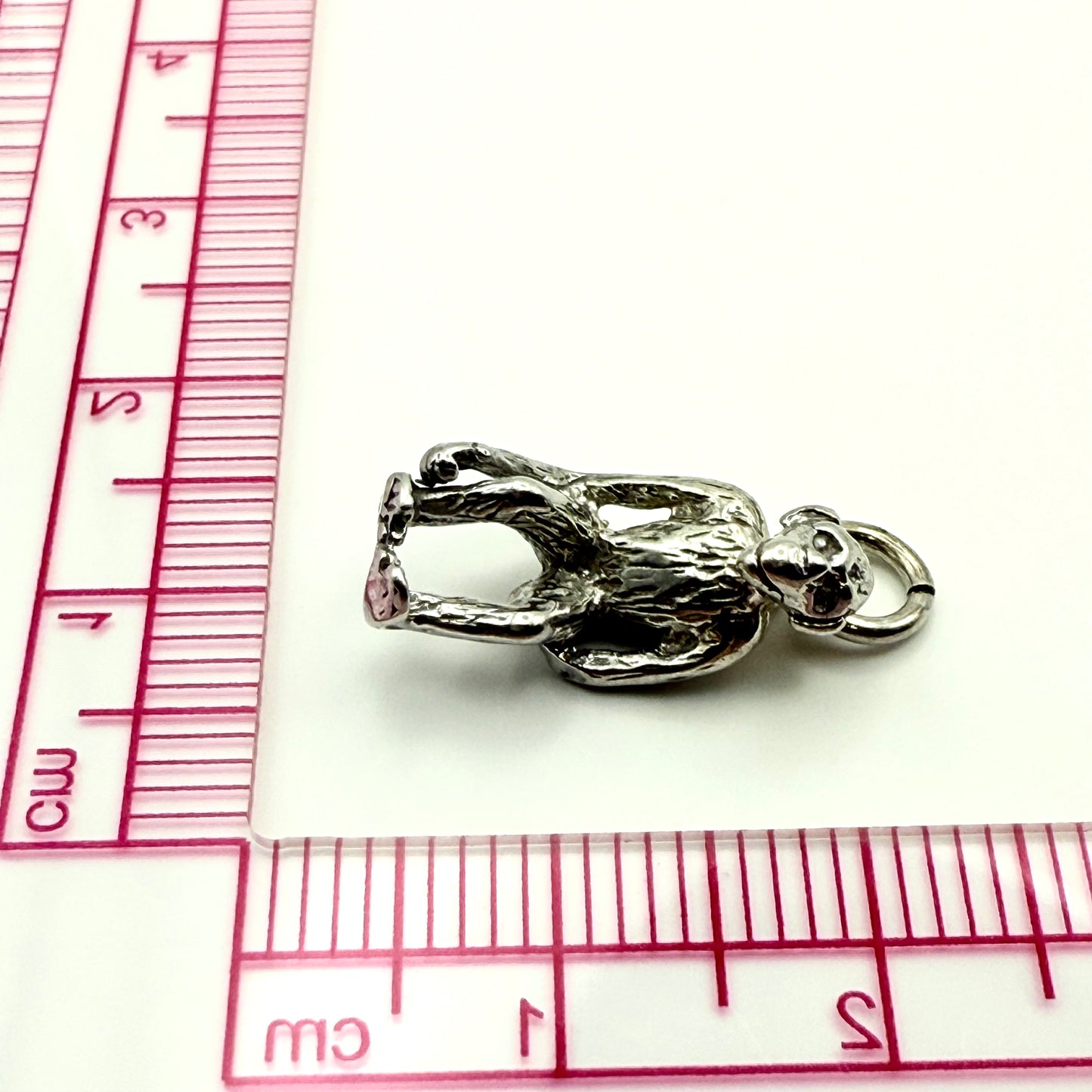 925 Sterling Silver Monkey Charm