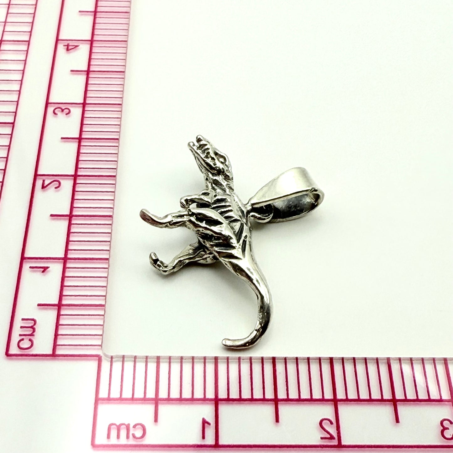 925 Sterling Silver Dinosaur Pendant