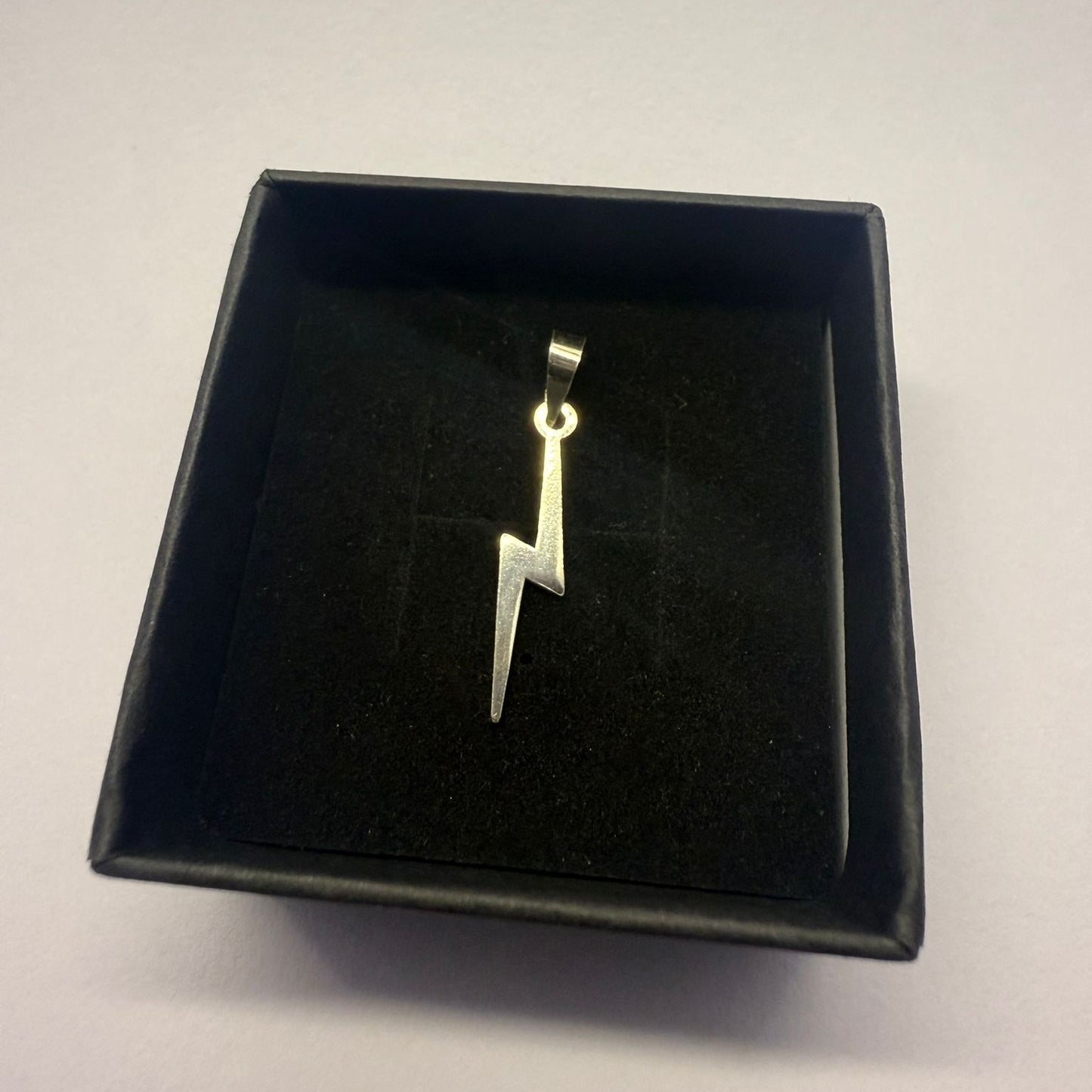 Lightning Bolt Sterling Silver 925 Pendant