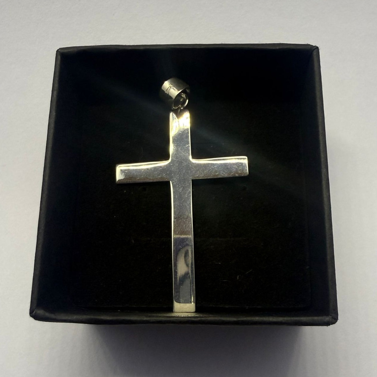 Thin Cross Sterling Silver 925 Pendant