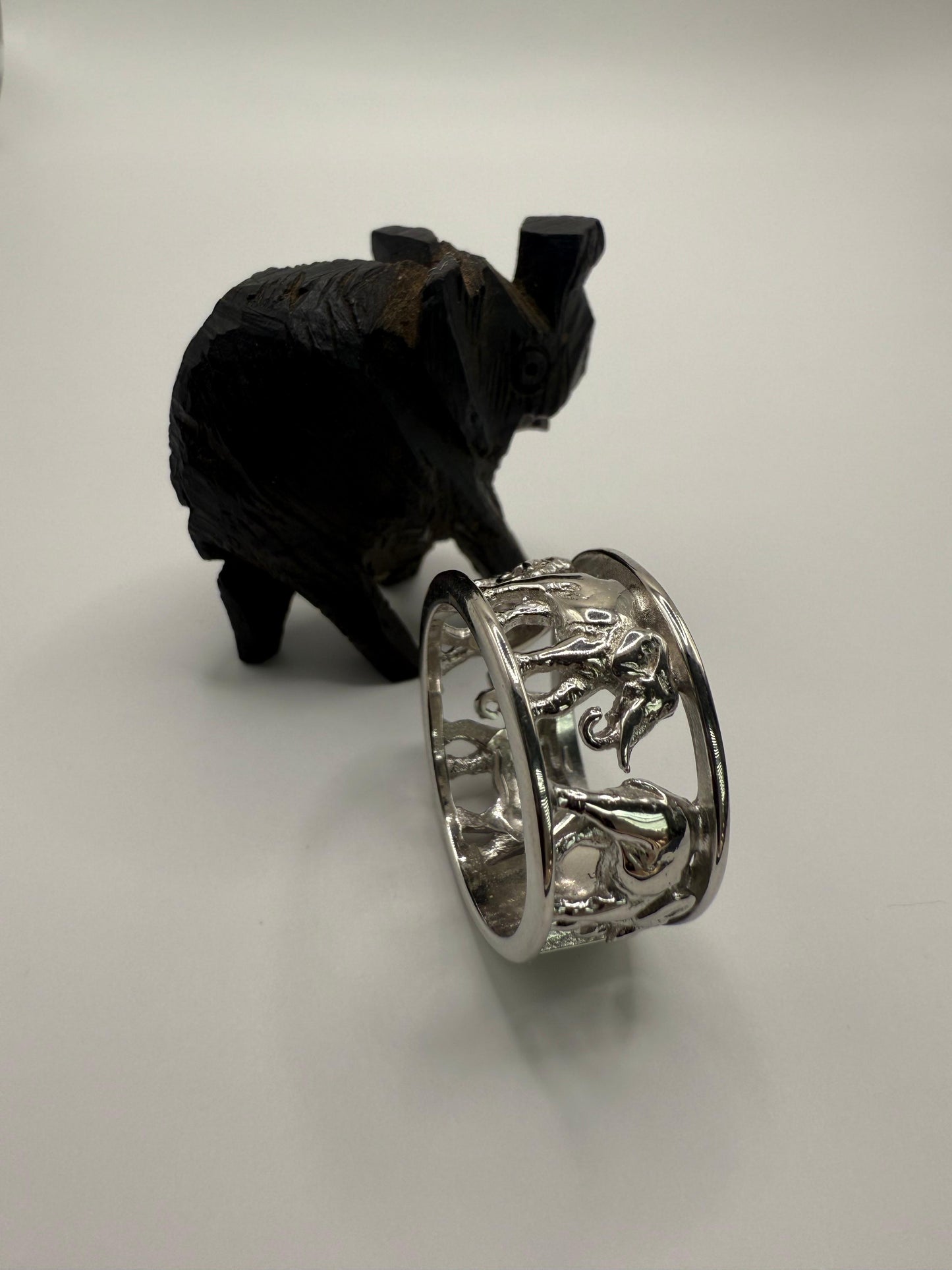 Elephant Ring Sterling Silver 925