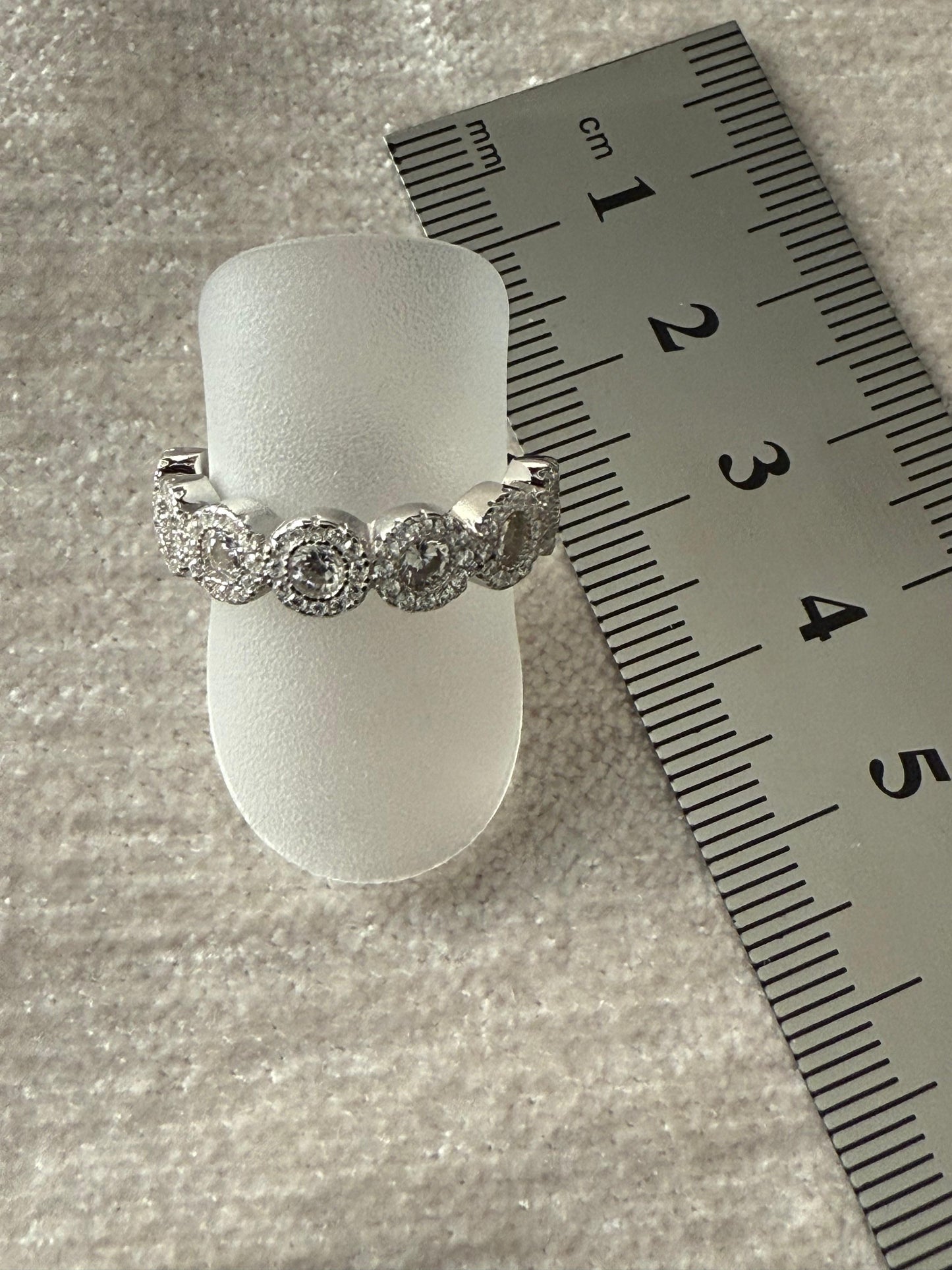 Cubic Zirconia Ring Sterling Silver 925