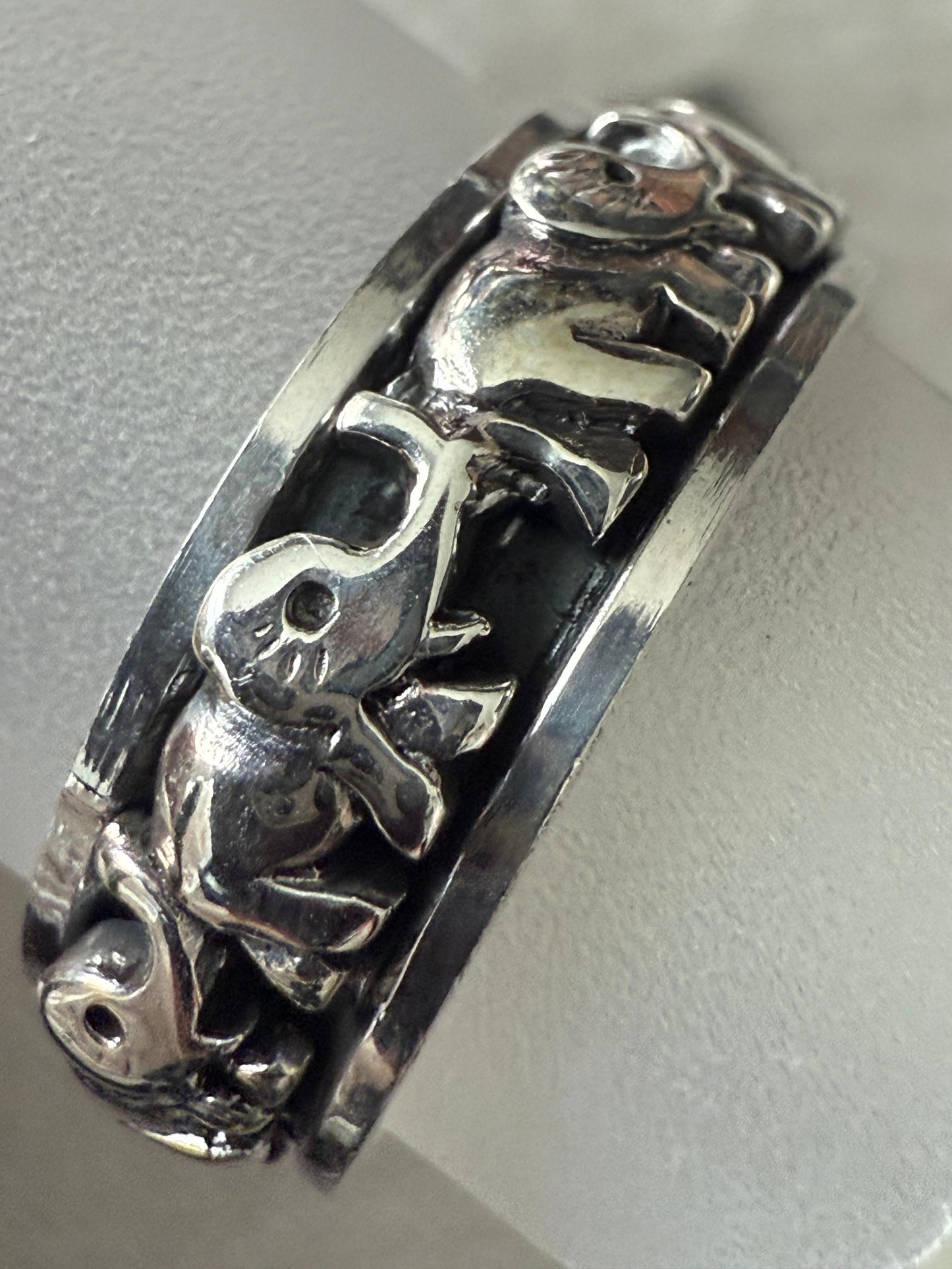 Spinning Elephant Ring Sterling Silver 925