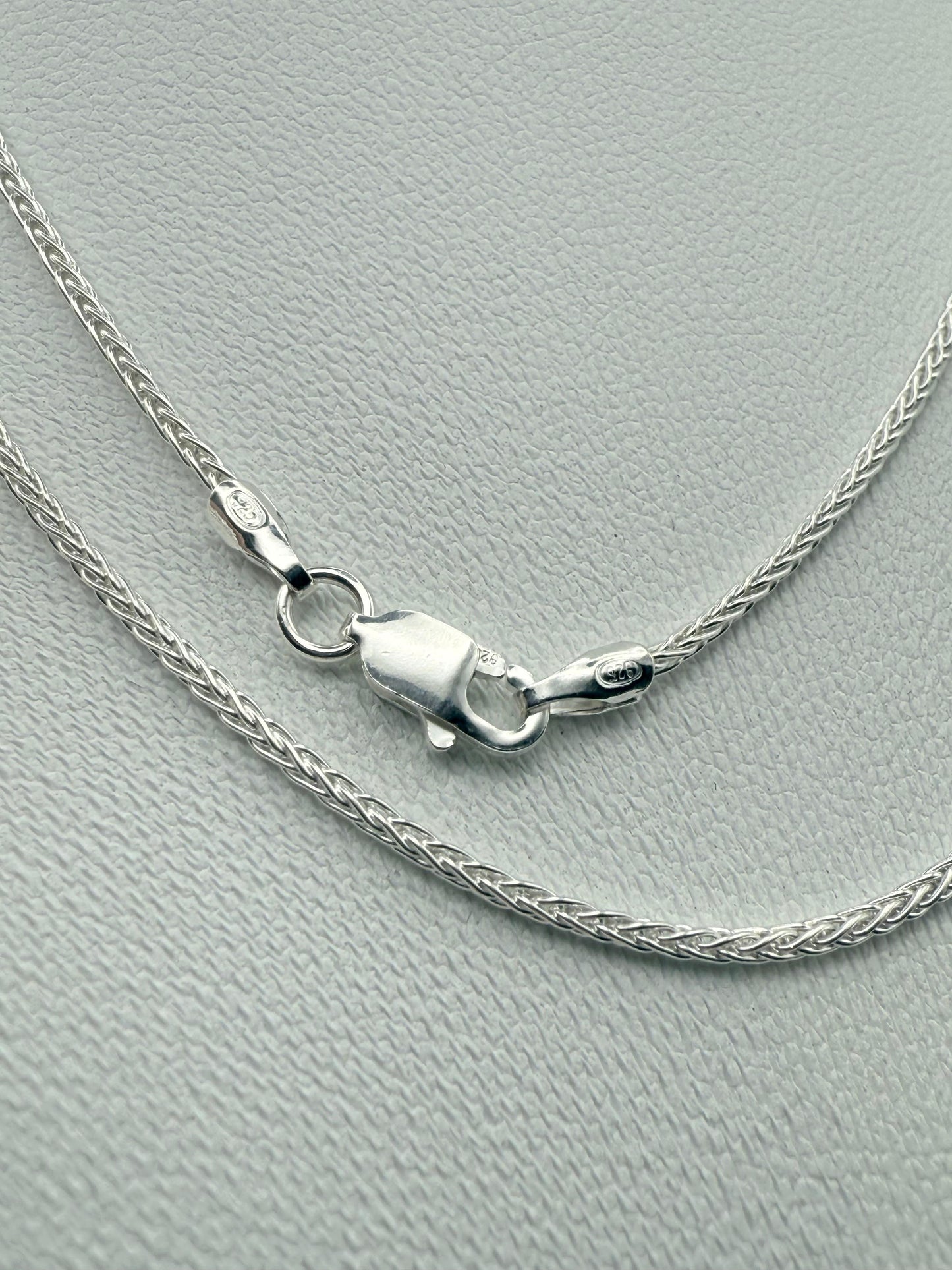 Sterling Silver 1.9mm Italy Wheat Chain