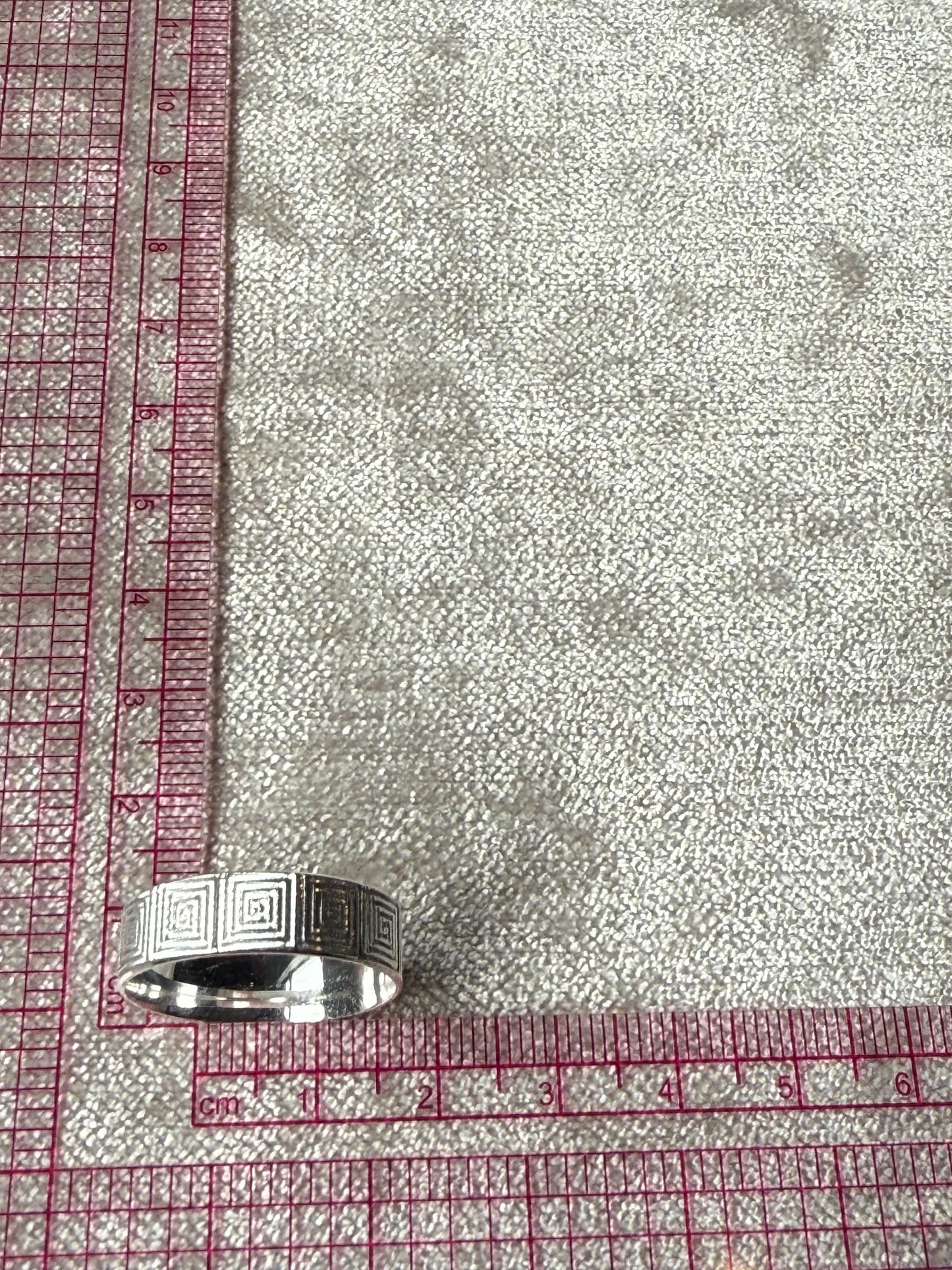 Gents Fancy Band Ring Sterling Silver 925