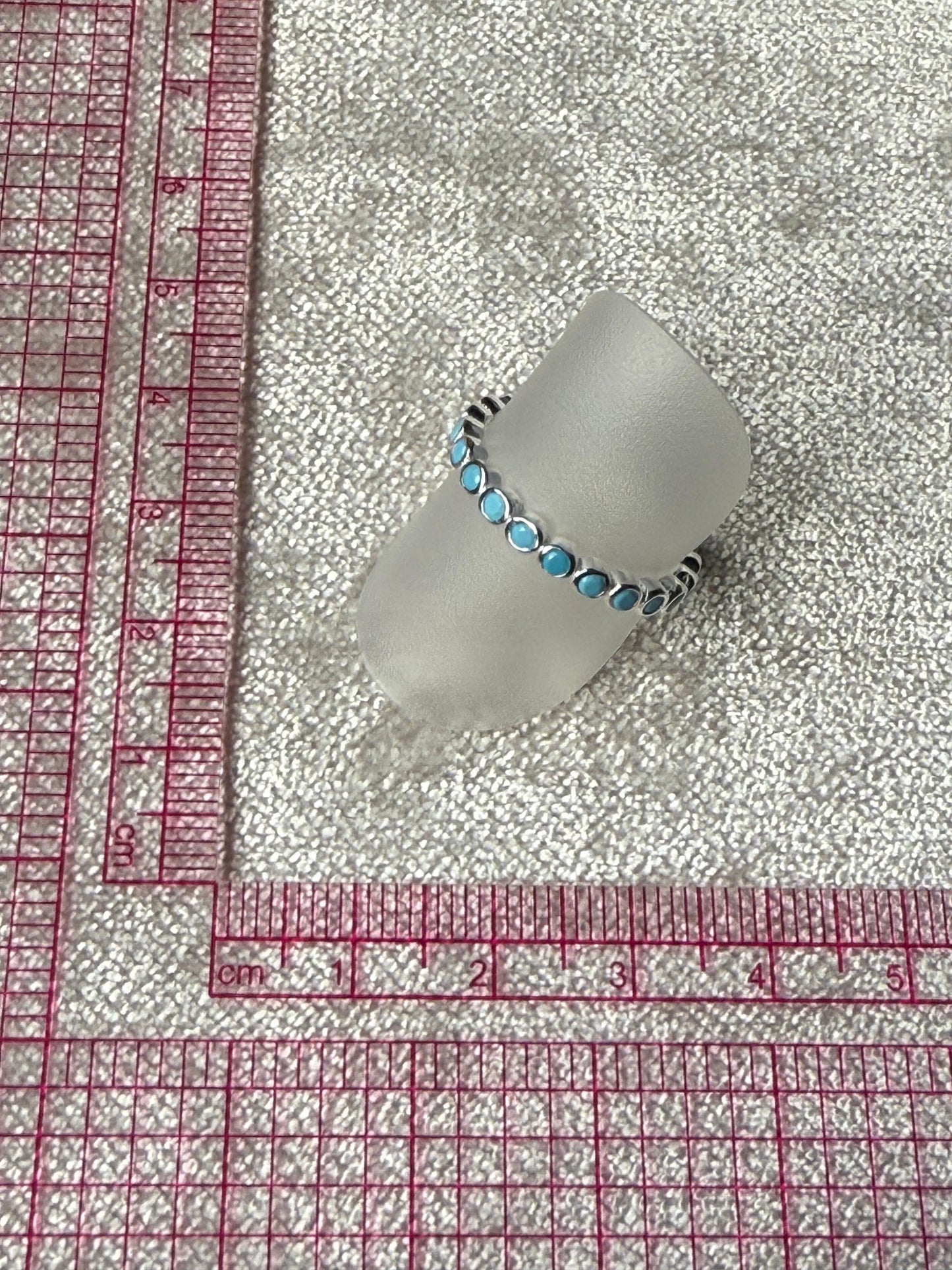 Kardashian Silver and Turquoise Ring Sterling Silver 925