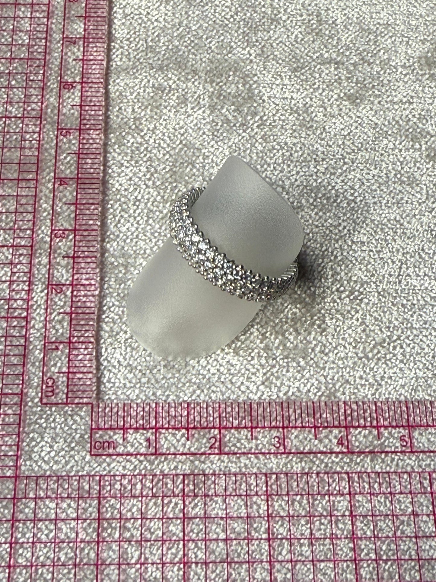 Paved C/Z Ring Sterling Silver 925