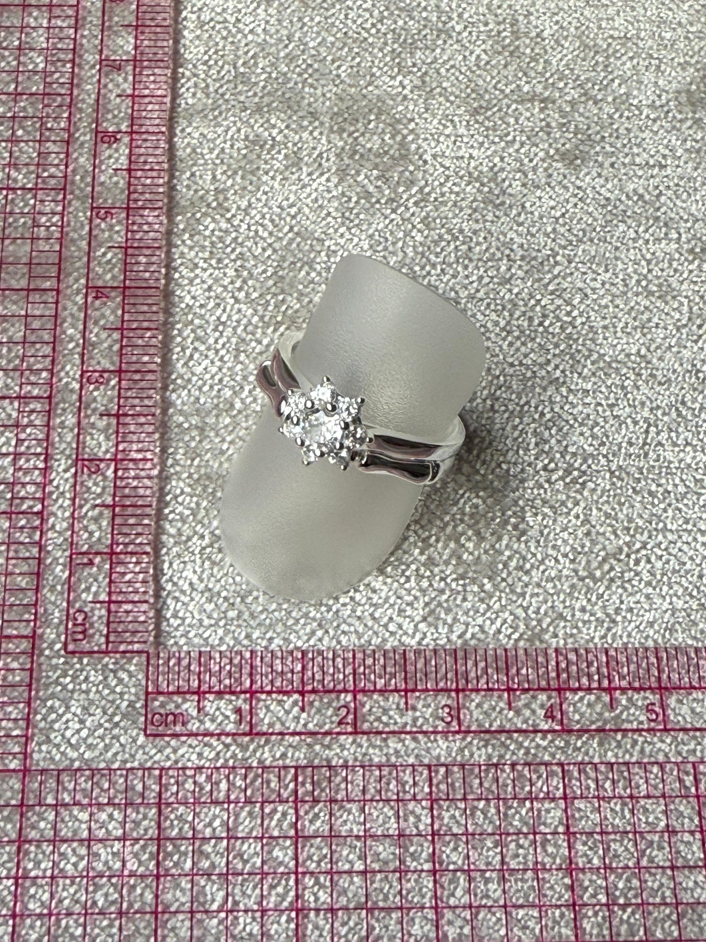 LX C/Z Wedding Set Ring Sterling Silver 925