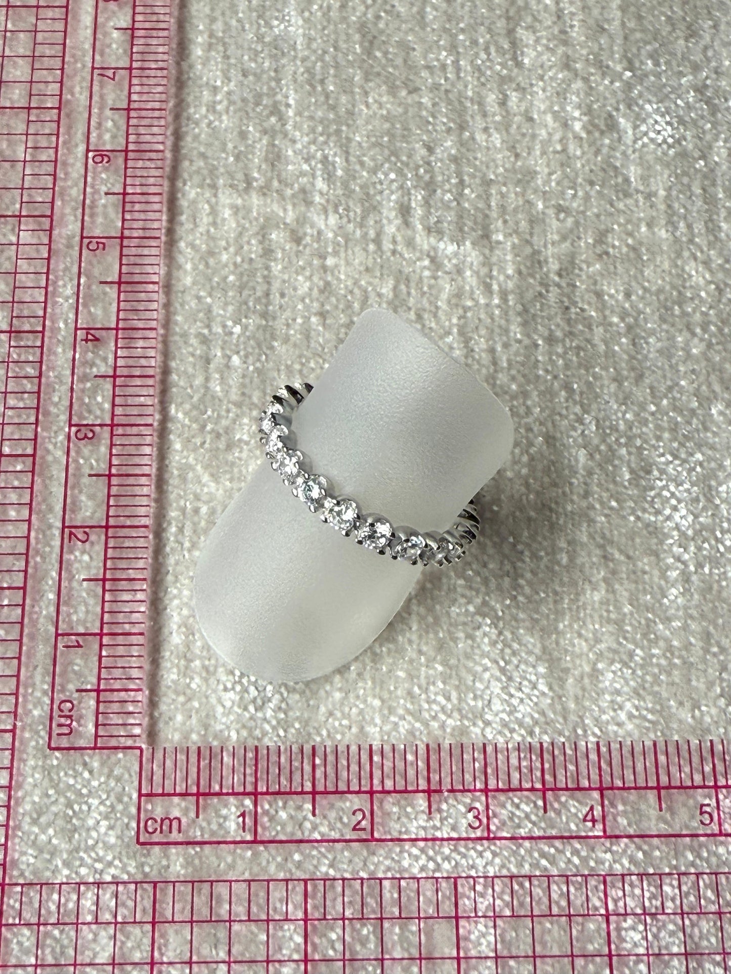 Eternal C/Z Rhodium Plated Ring Sterling Silver 925