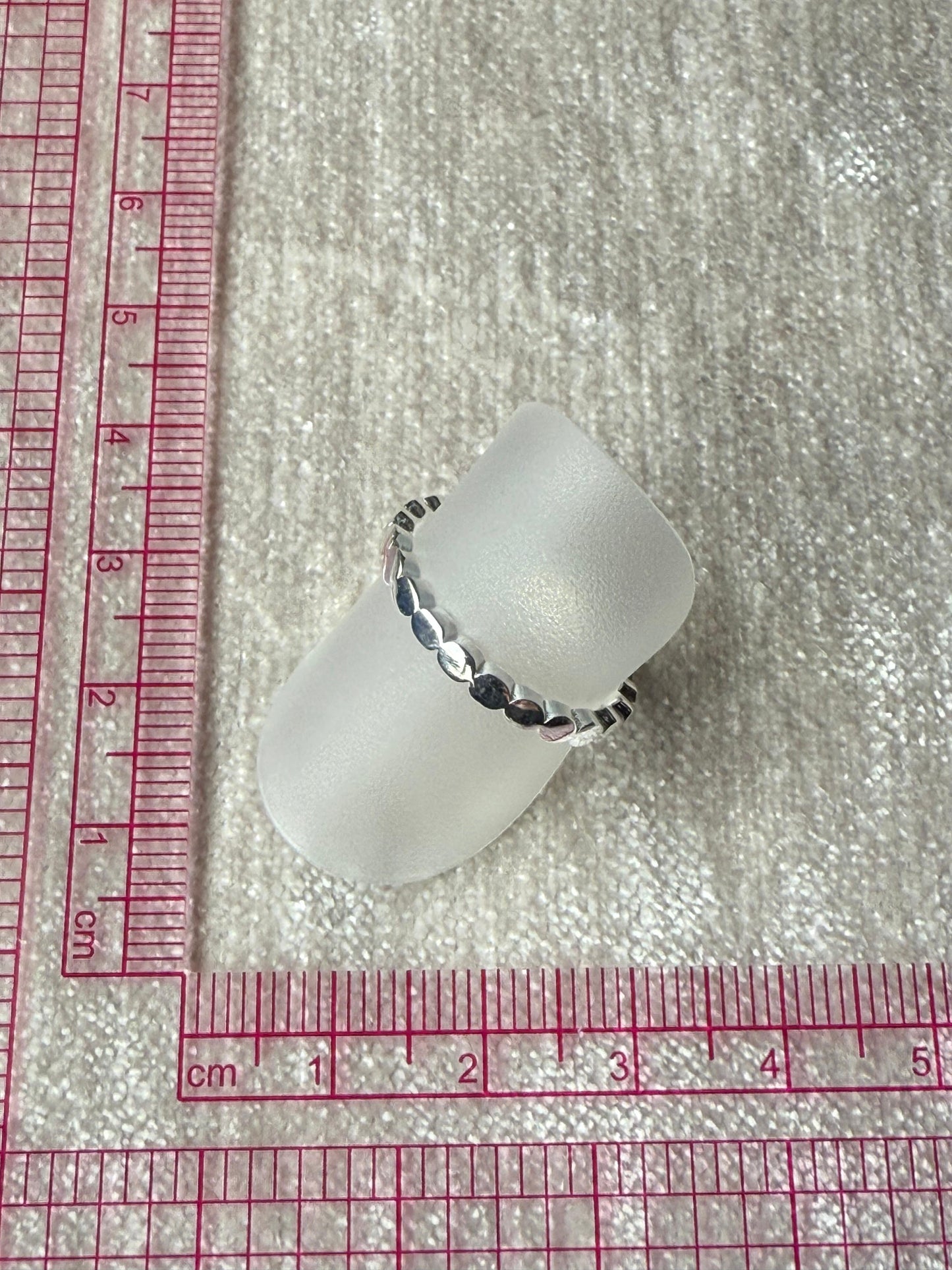 Oval Shaped Stacking Ring Sterling Silver 925