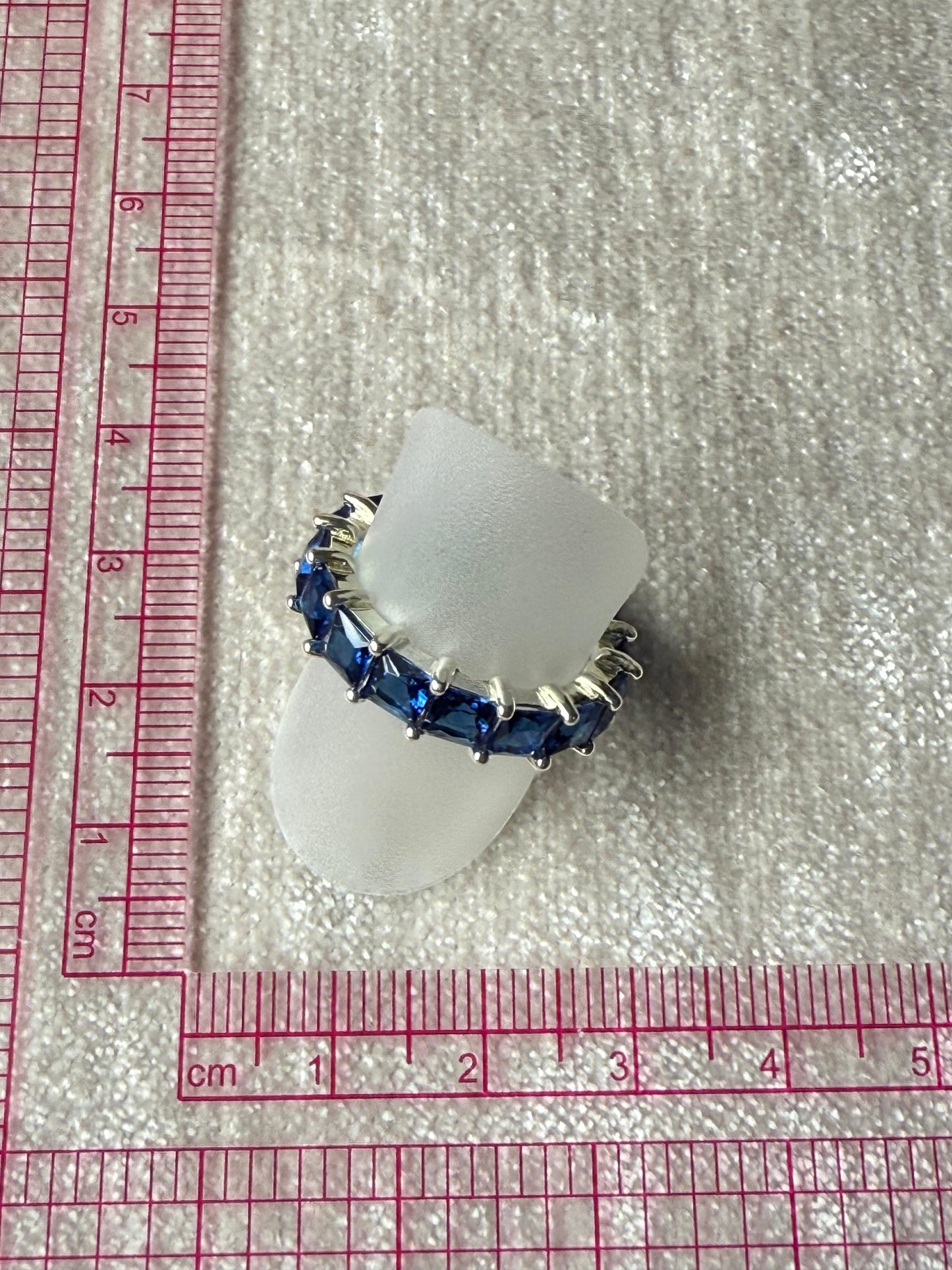 Eternal Deep Blue Ring Sterling Silver 925