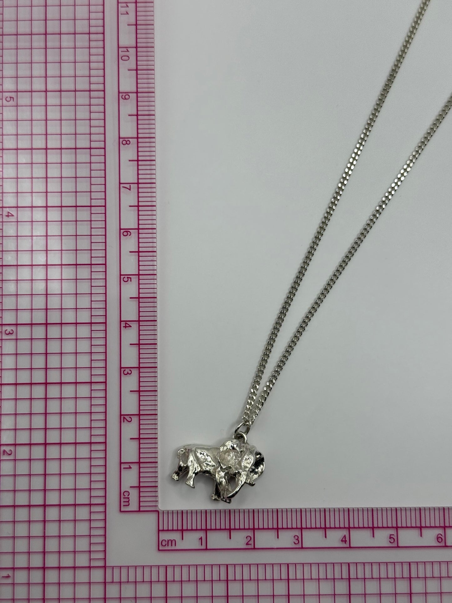 70cm Elephant Necklace Sterling Silver 925