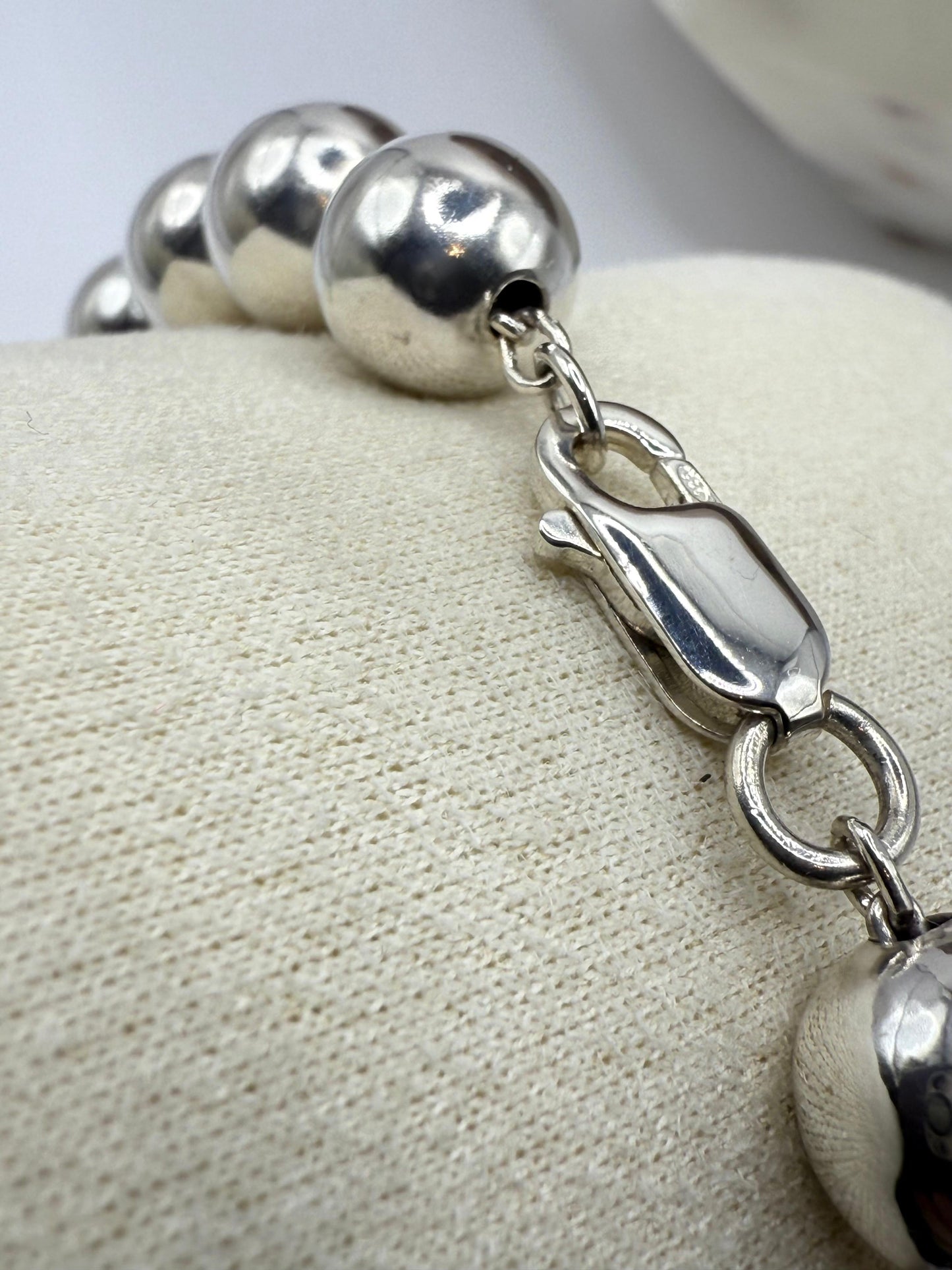 Bead Ball Bracelet Sterling Silver 925