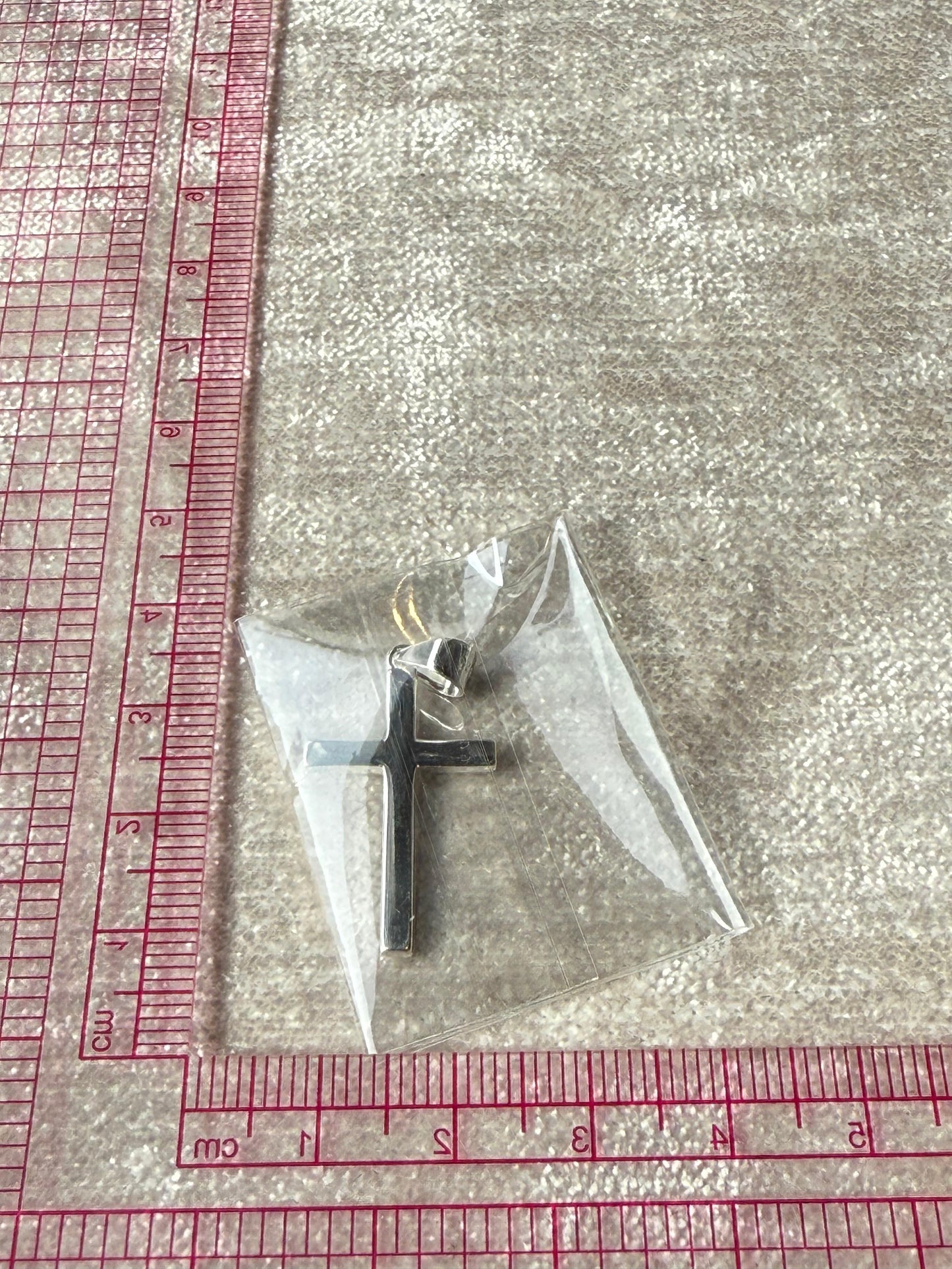 Solid Medium Thick Cross Sterling Silver 925