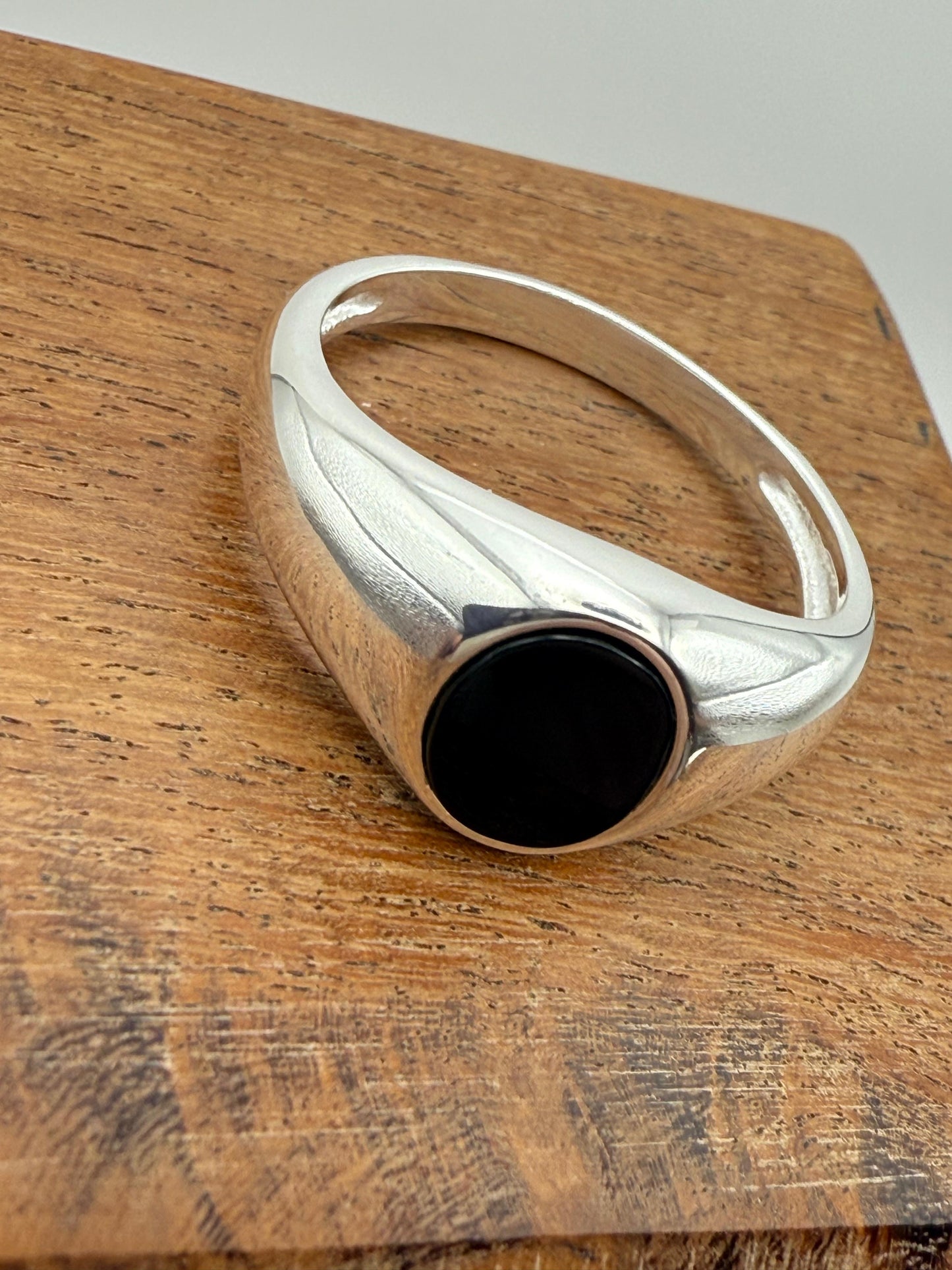 Onyx Signet Ring Sterling Silver 925