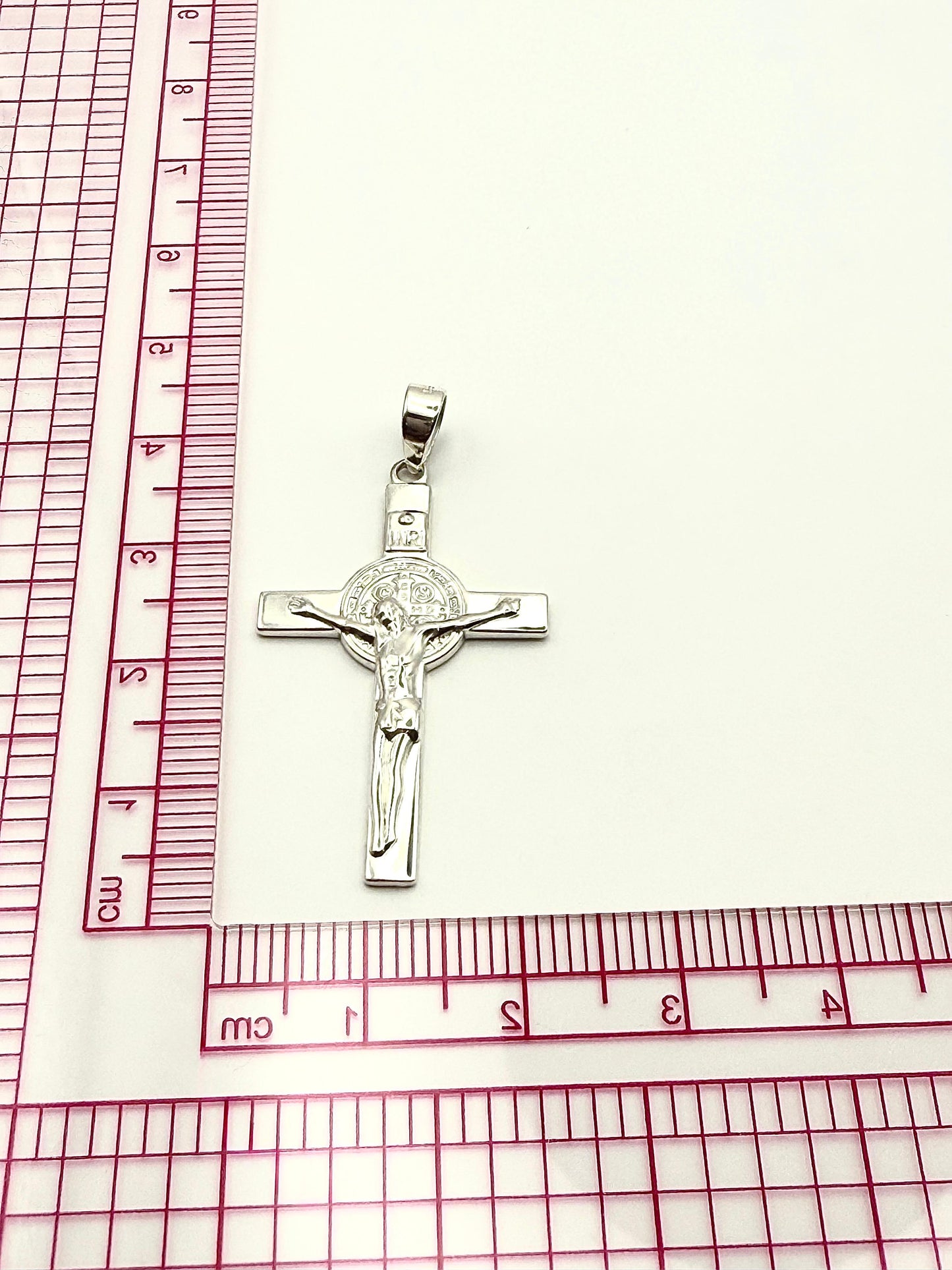 Premium St Benedict Cross Sterling Silver 925 Pendant