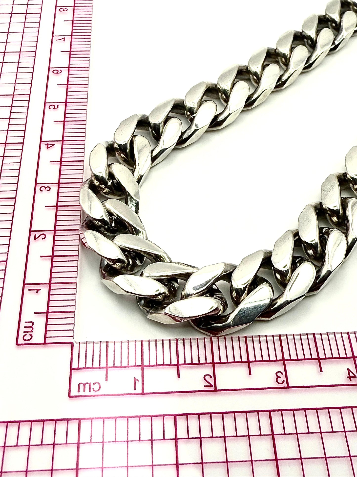 925 Sterling Silver 10mm Solid Smooth Edge Curb Chain