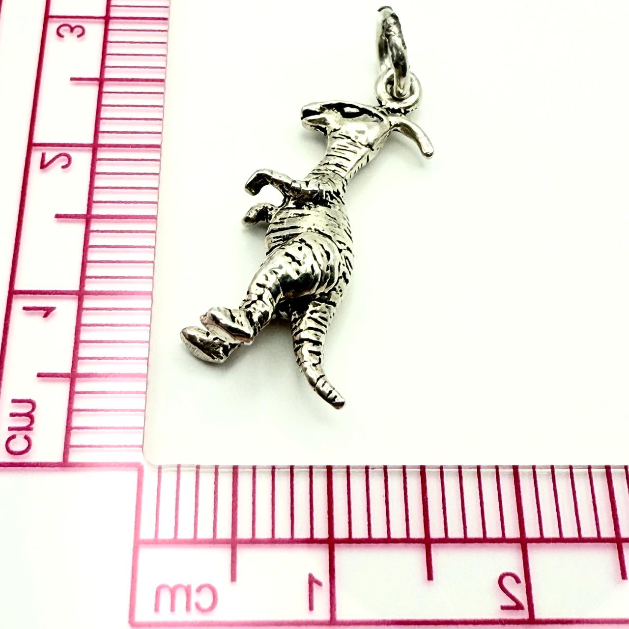 925 Sterling Silver Parasaurolophus Charm