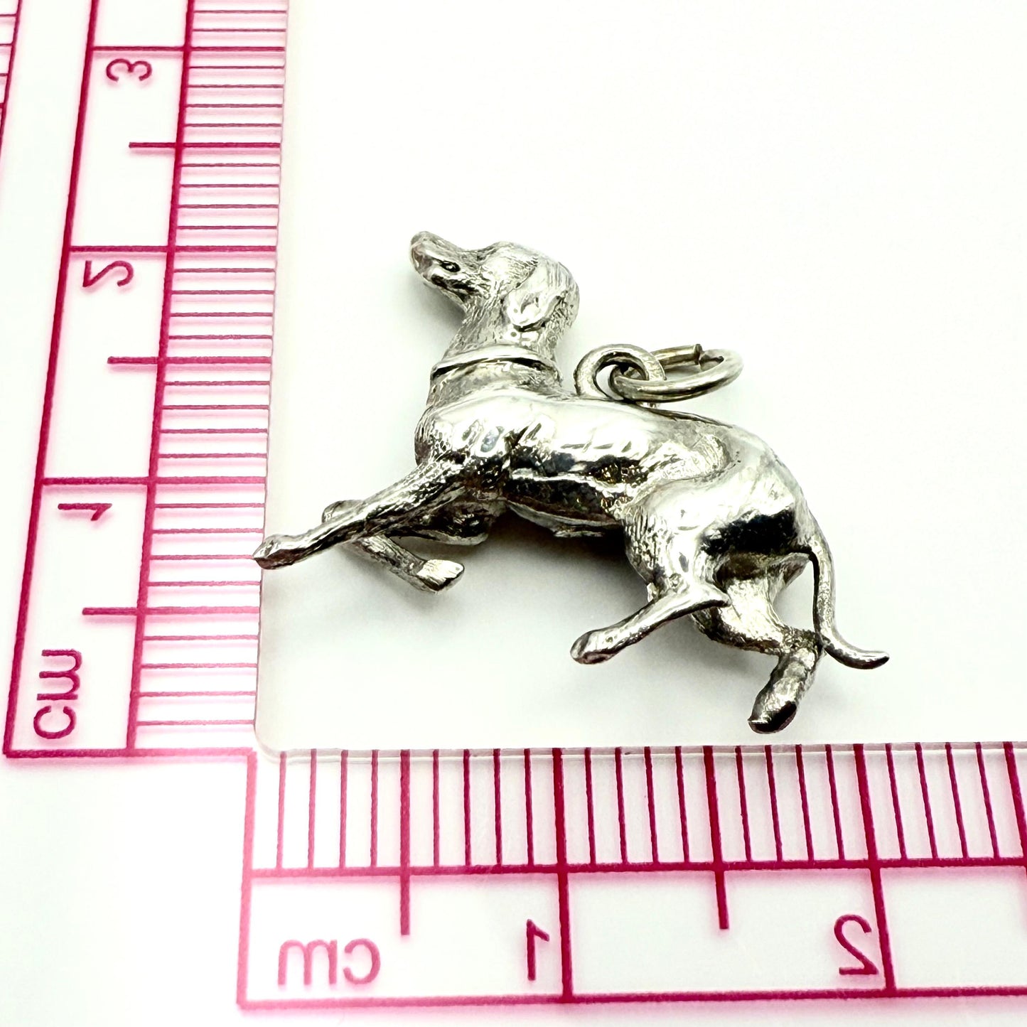 925 Sterling Silver Hound Charm