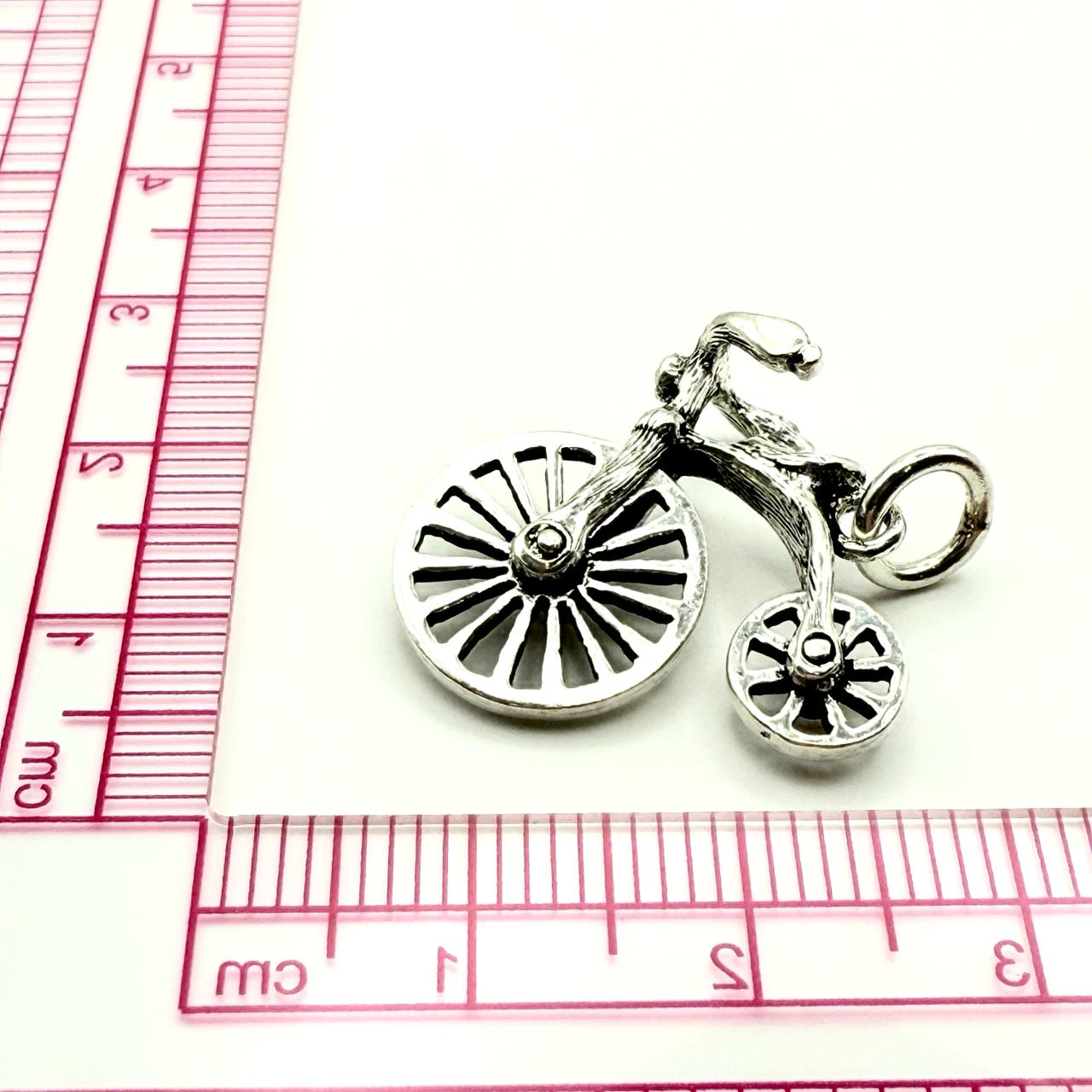 925 Sterling Silver Vintage Bicycle Charm