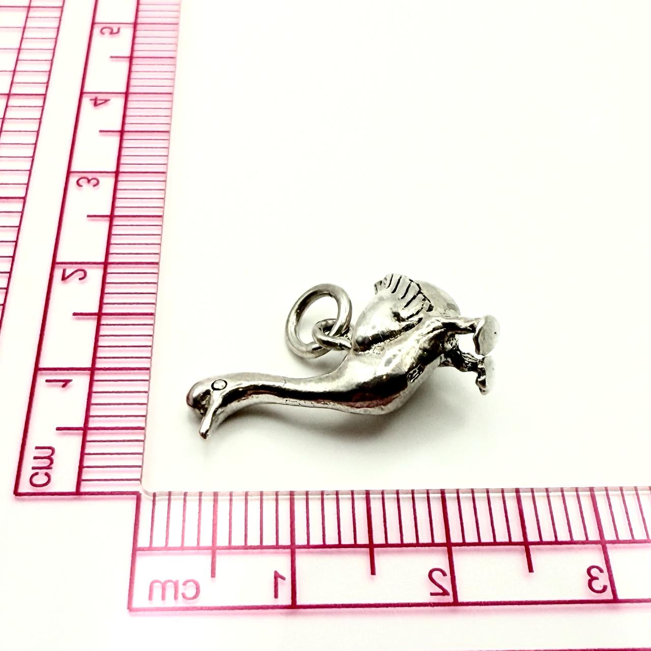 925 Sterling Silver Goose Charm