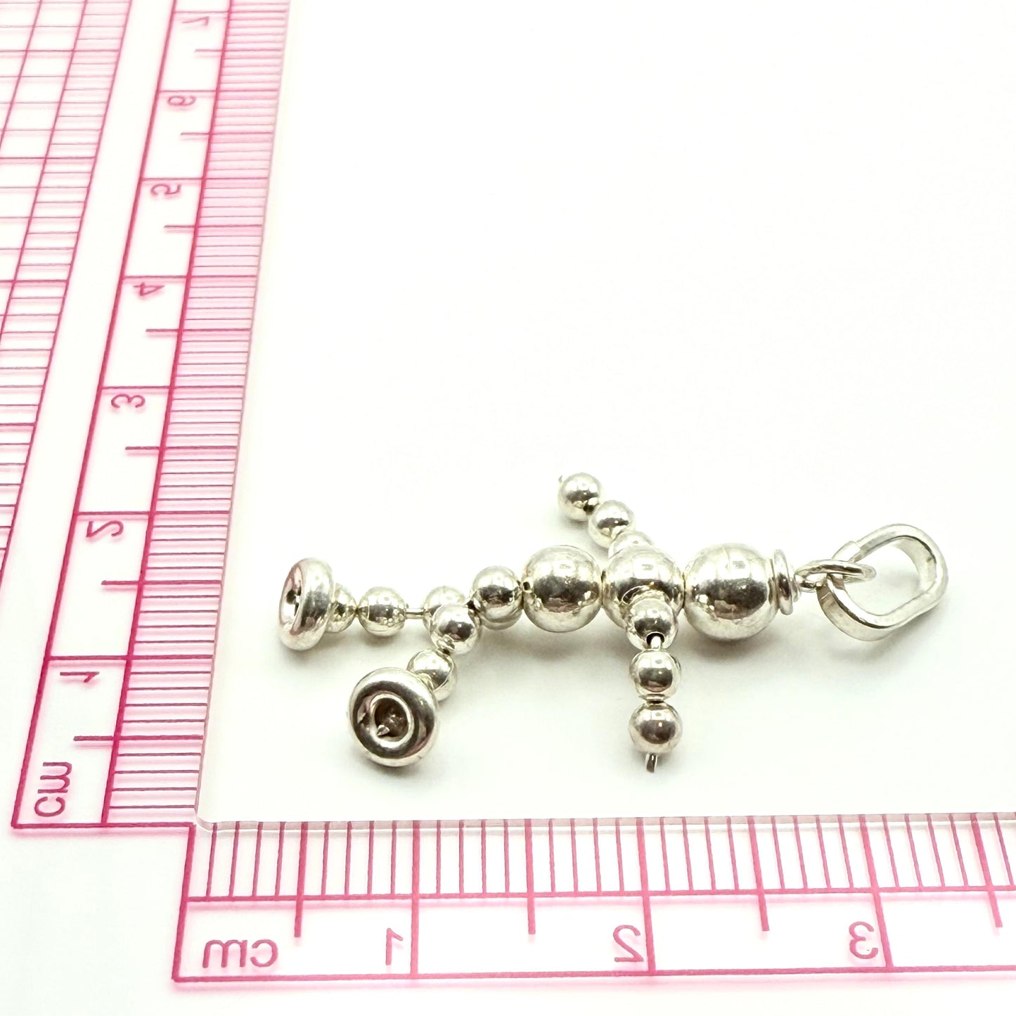 925 Sterling Silver Stick Figure Charm