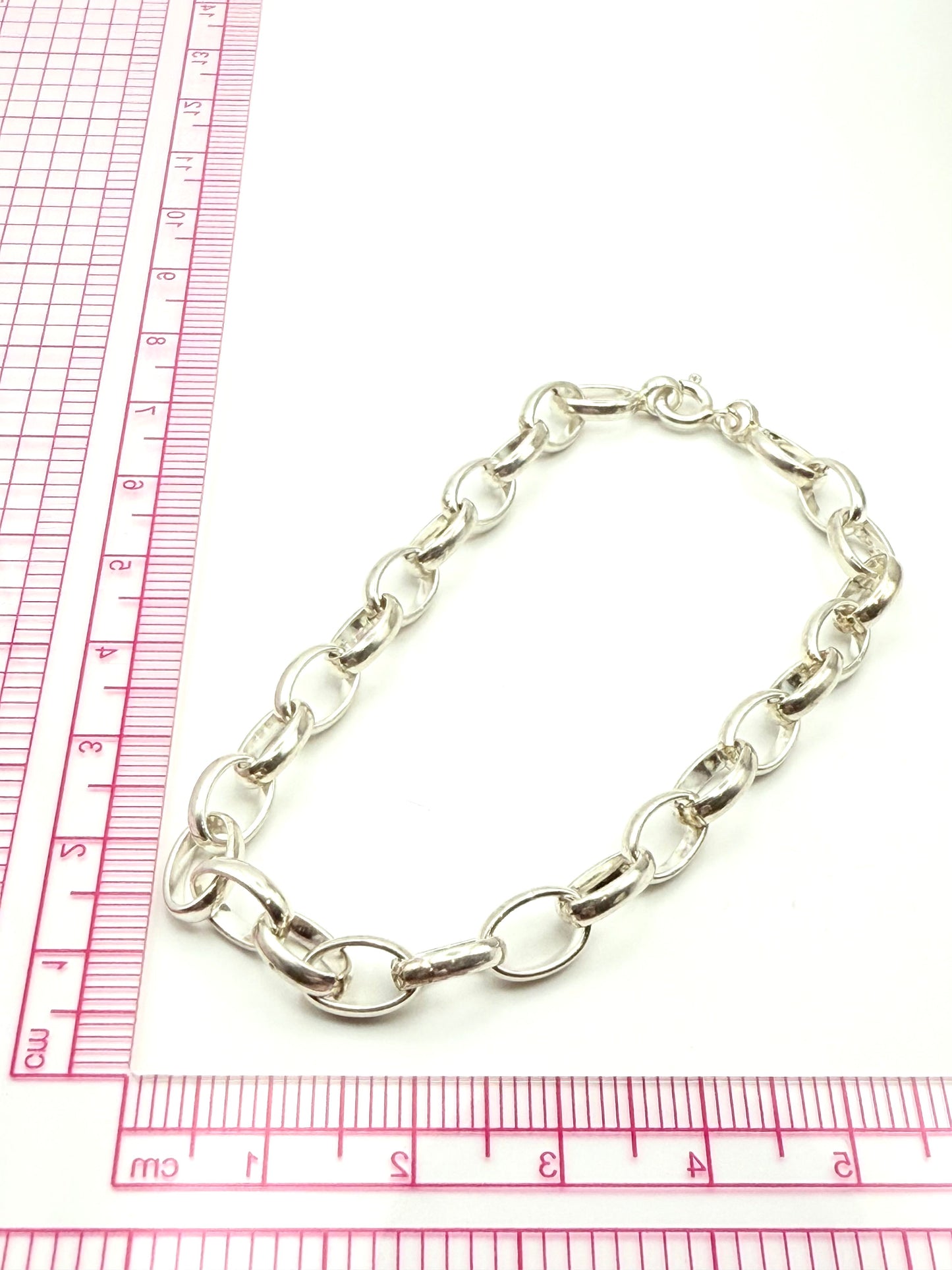 925 Sterling Silver 19cm Link Bracelet