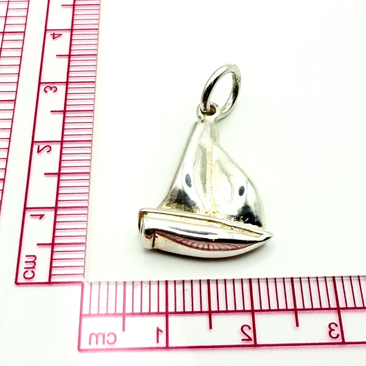 925 Sterling Silver Sail Boat Charm