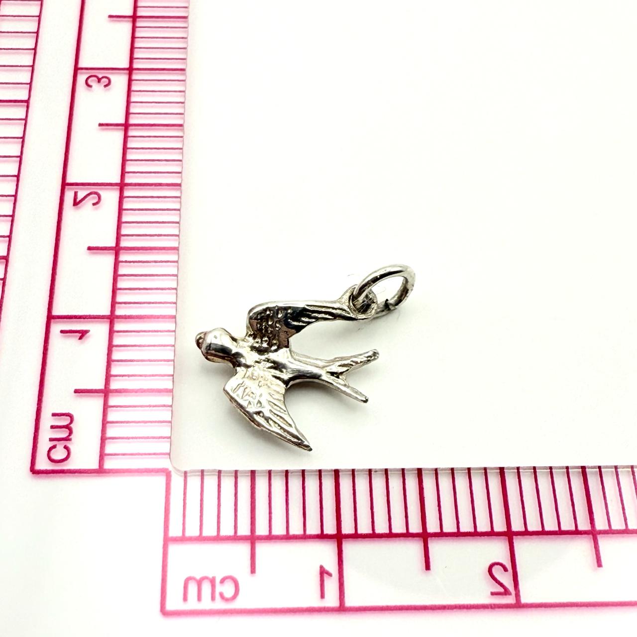 925 Sterling Silver Sparrow Charm