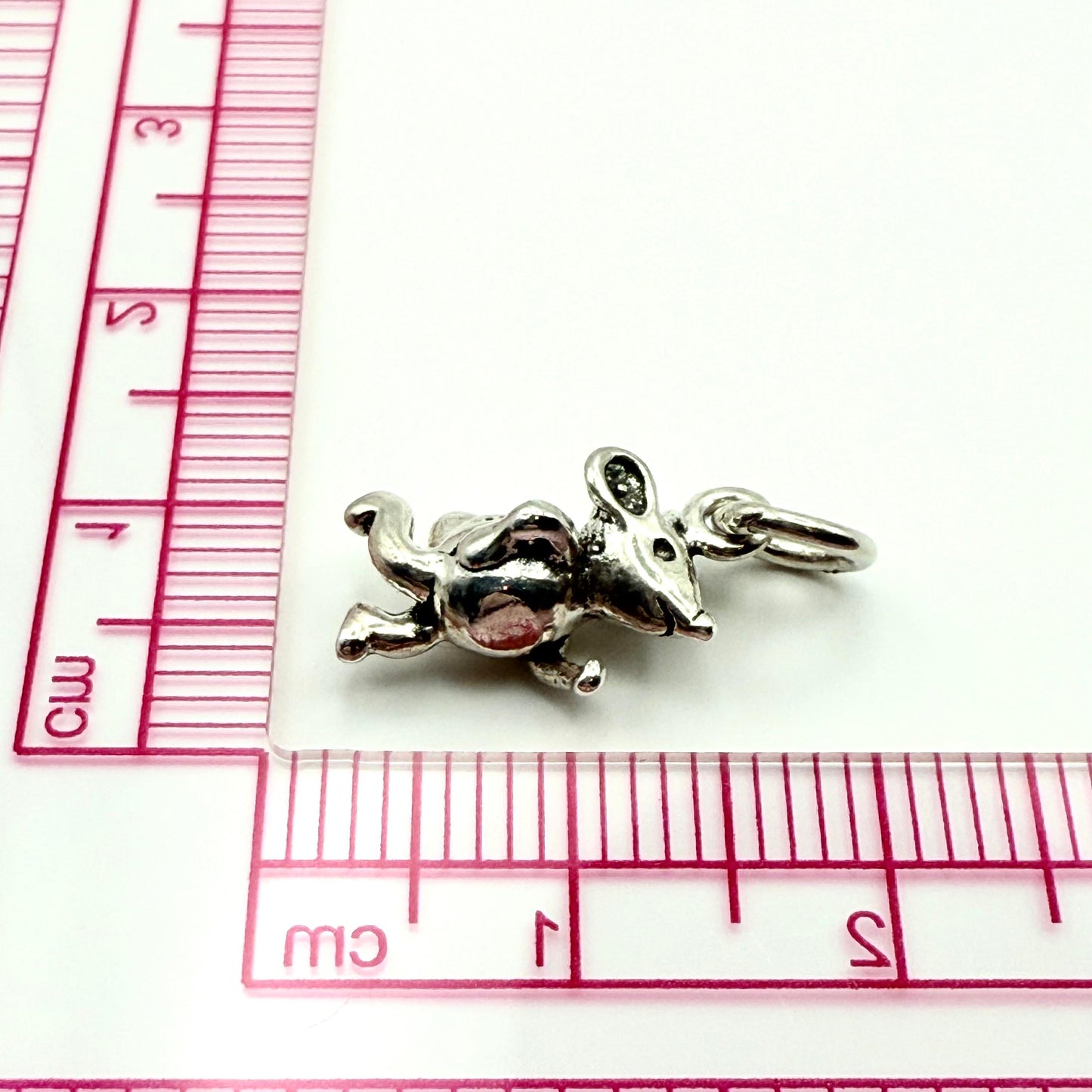 925 Sterling Silver Mouse Charm