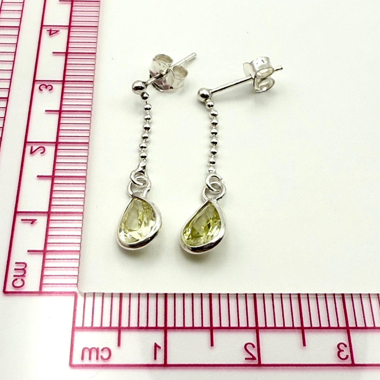 925 Sterling Silver Orbiting Silver Drop Earrings