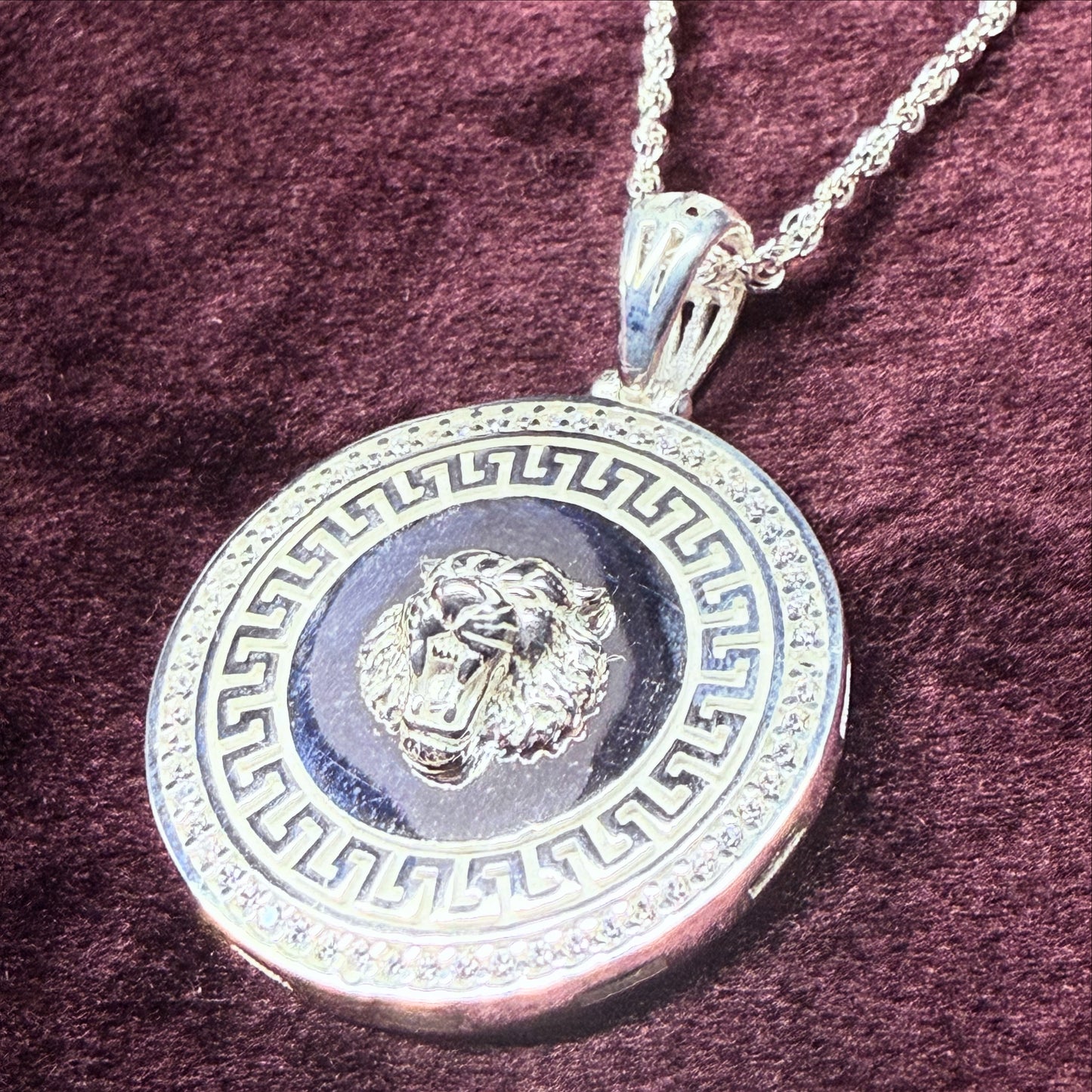 Roaring Tiger Sterling Silver 925 Pendant