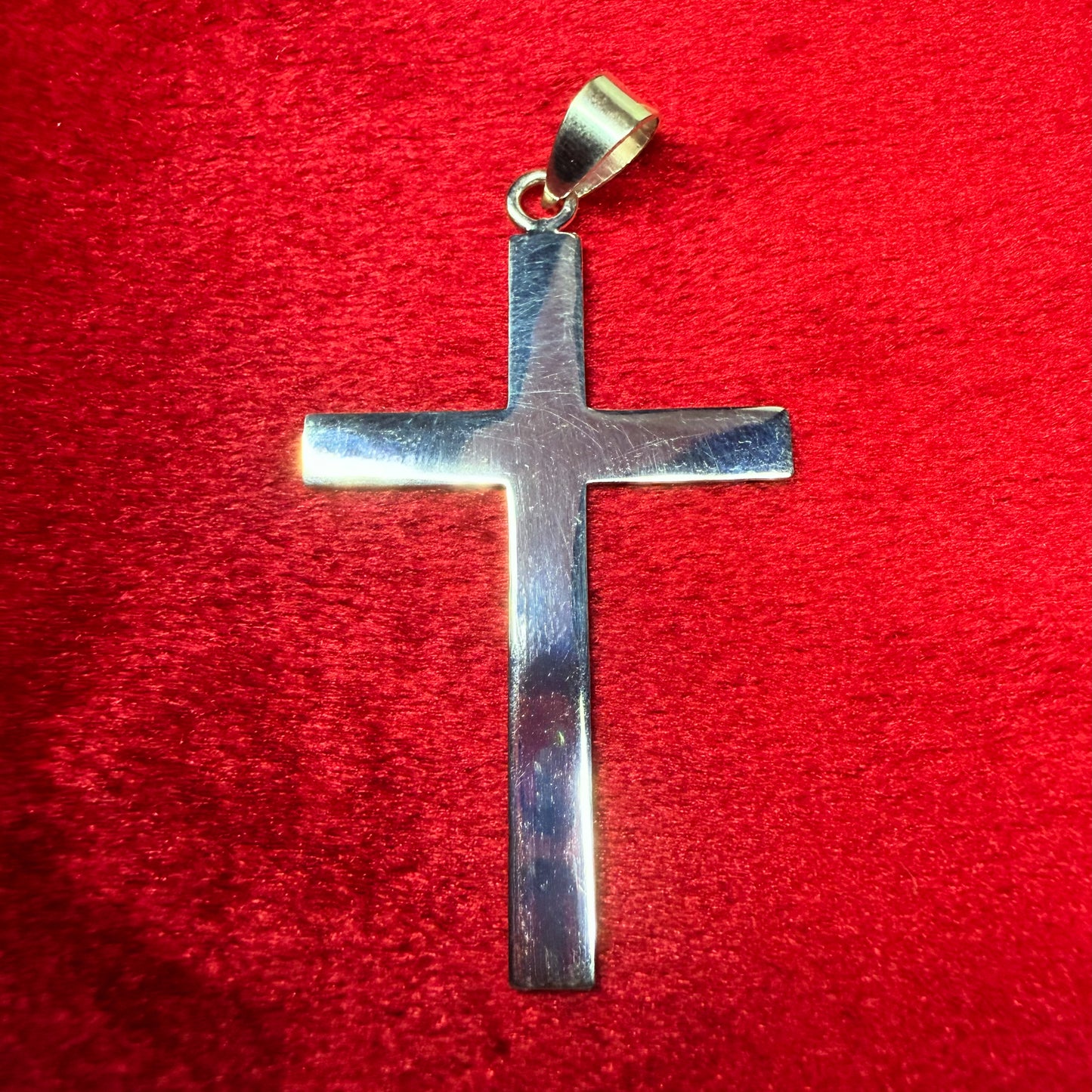 Thin Cross Sterling Silver 925 Pendant