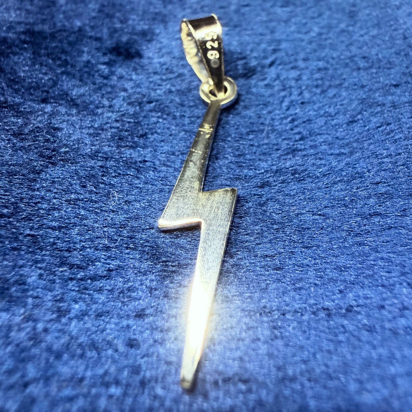 Lightning Bolt Sterling Silver 925 Pendant