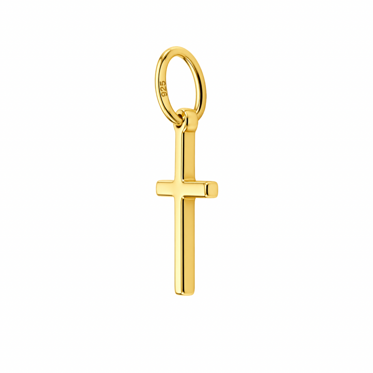 Gold-Plated Sterling Silver Cross Pendant