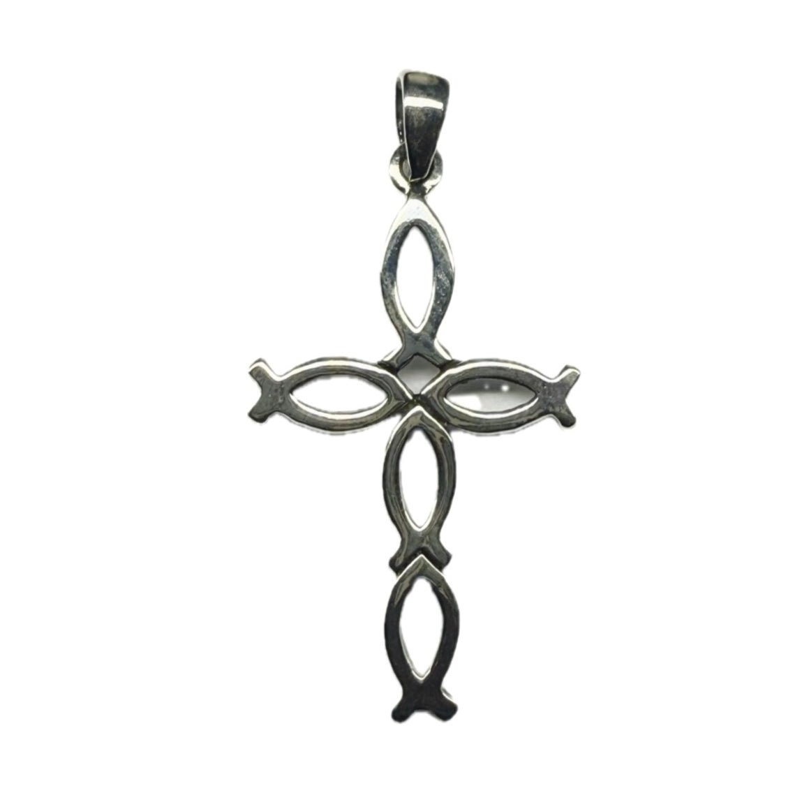 Ichthys Cross Sterling Silver 925 Pendant