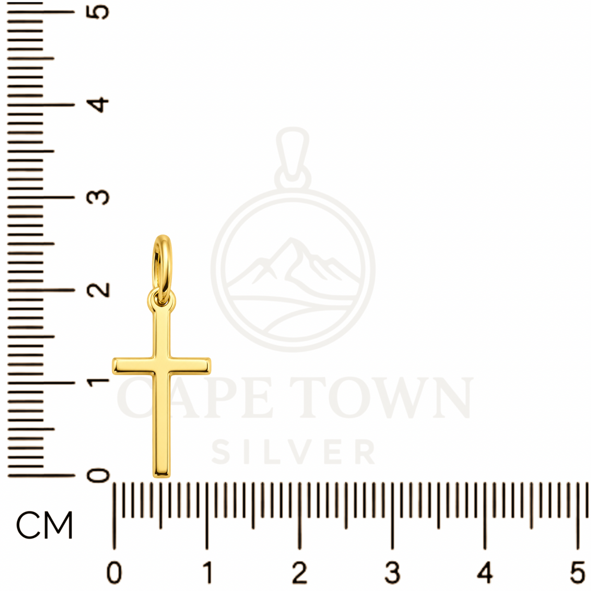 Gold-Plated Sterling Silver Cross Pendant