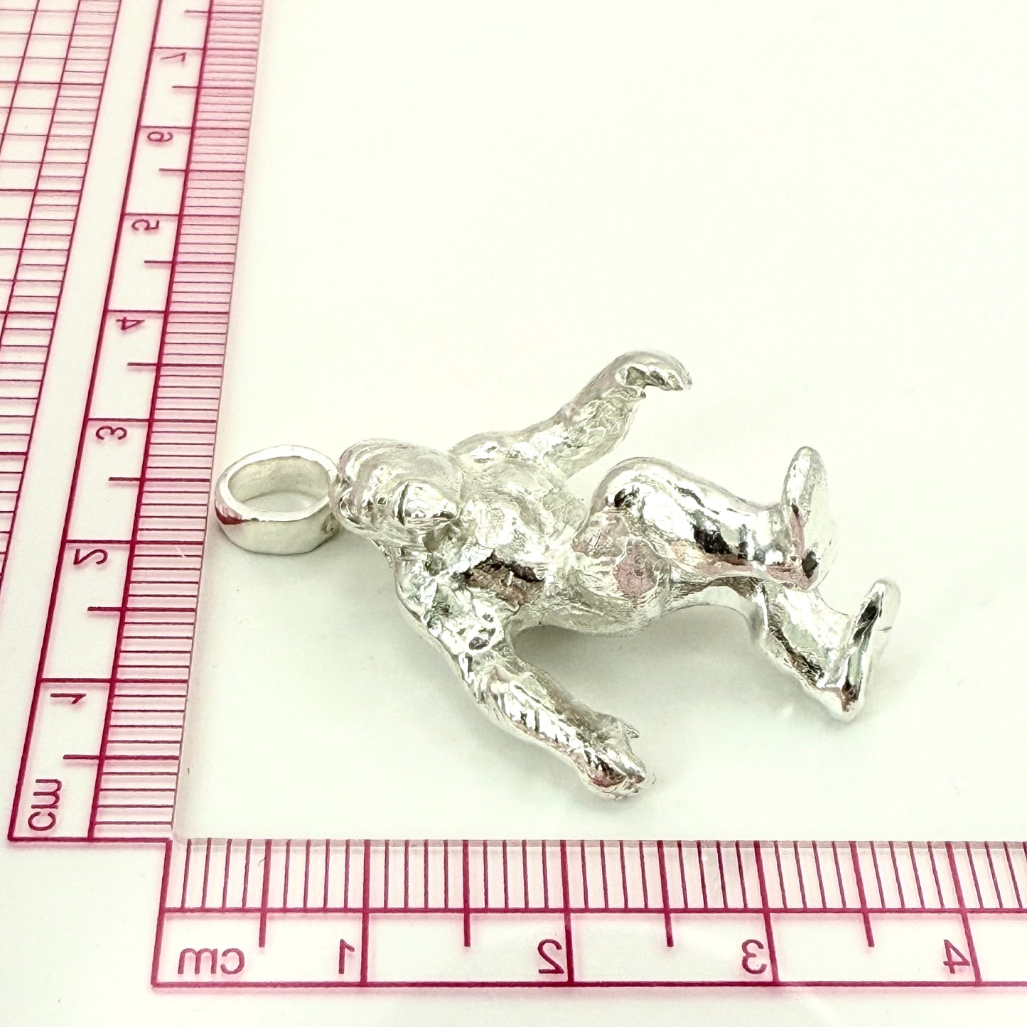 Solid Bigfoot Pendant Sterling Silver 925
