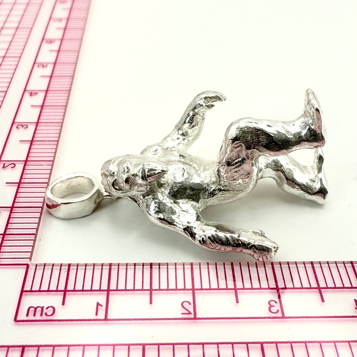 Solid Bigfoot Pendant Sterling Silver 925