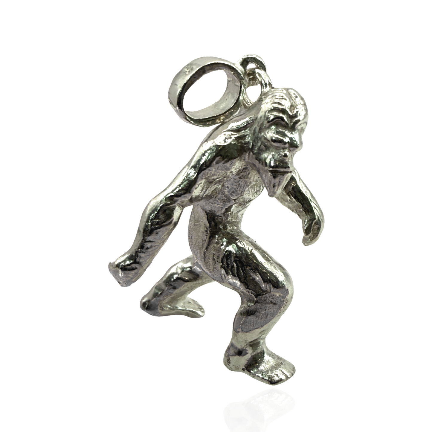 Solid Bigfoot Pendant Sterling Silver 925
