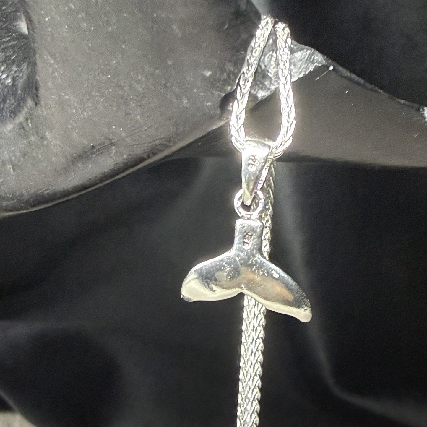 Whale Tail Sterling Silver 925 Pendant
