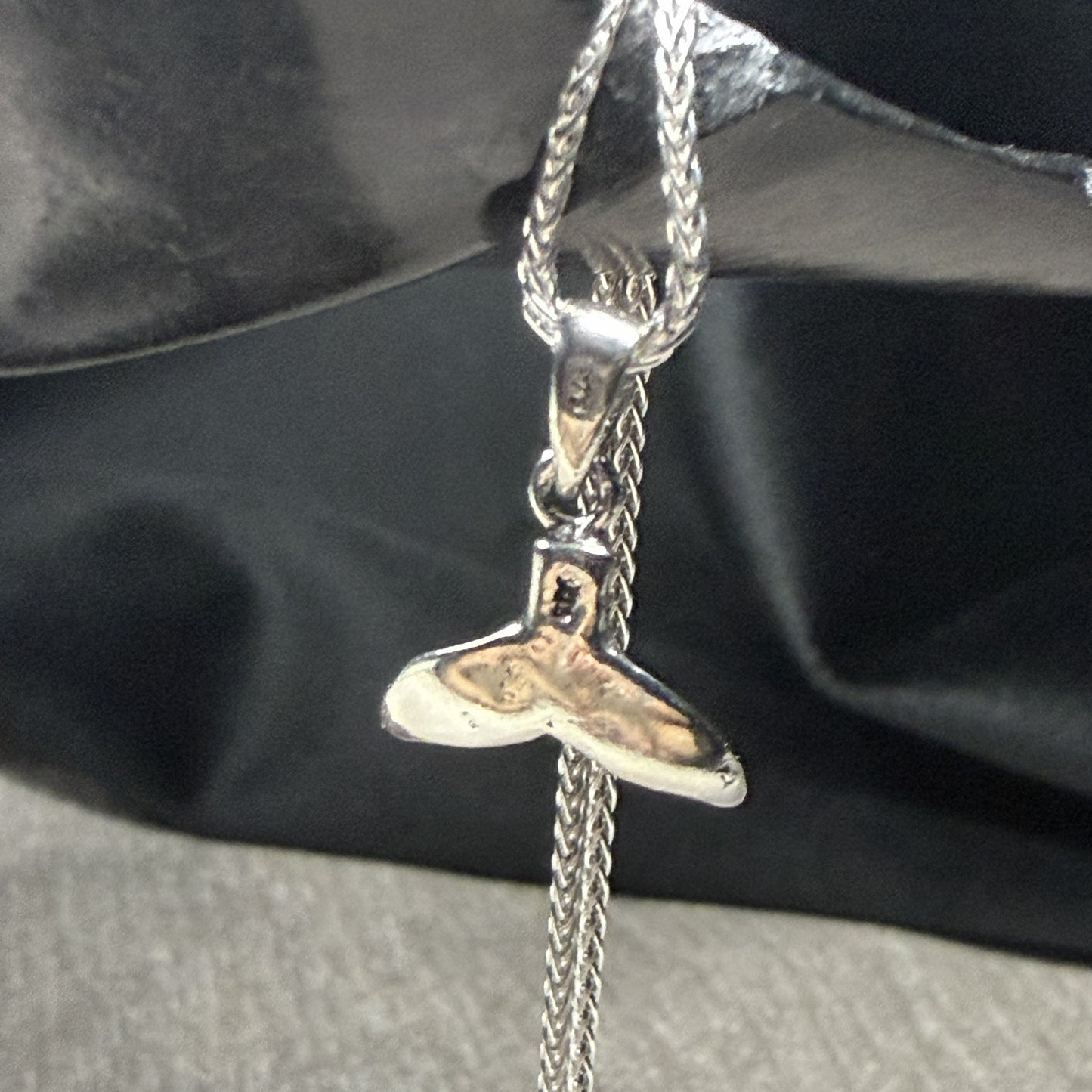 Whale Tail Sterling Silver 925 Pendant