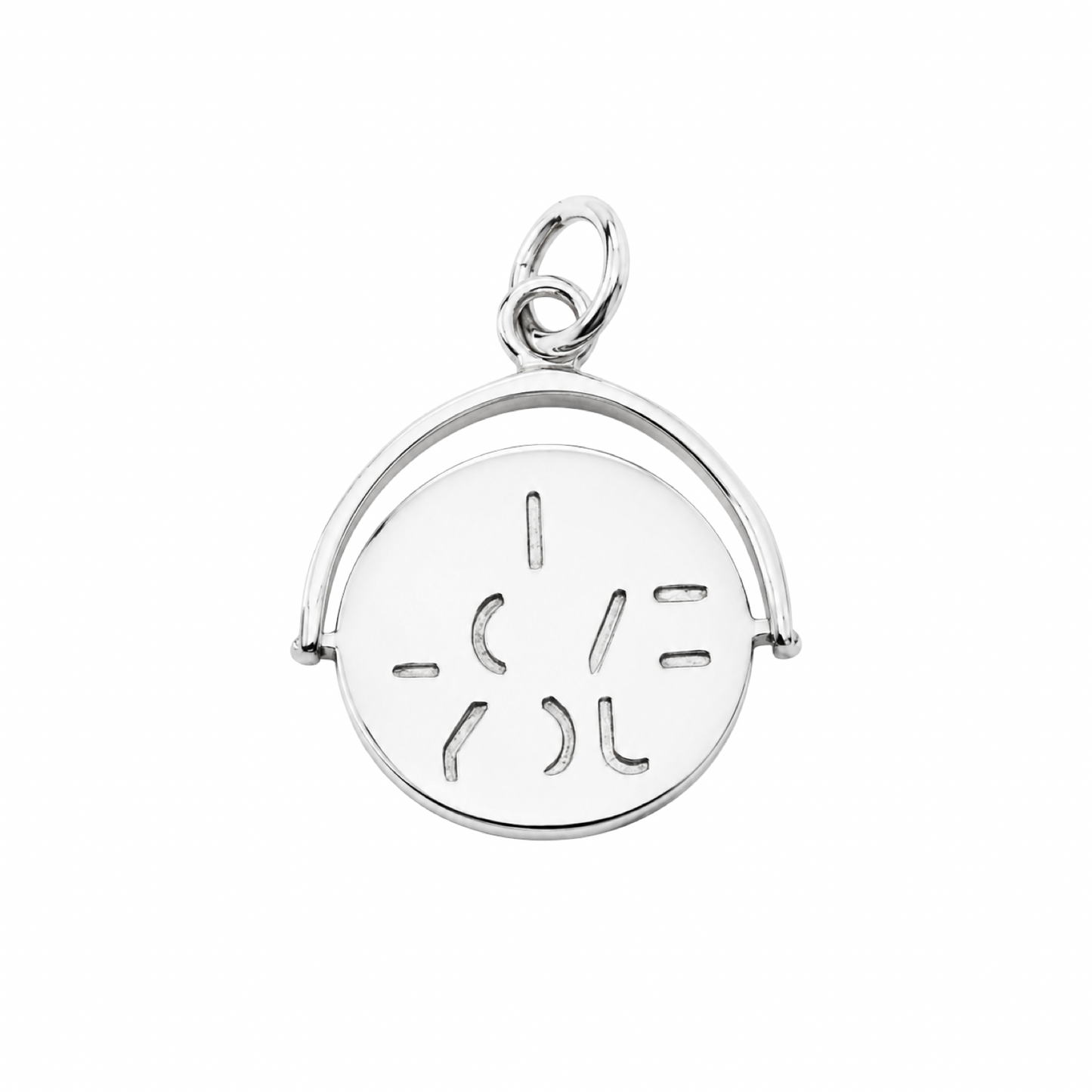 I Love You Spinner Charm Sterling Silver 925